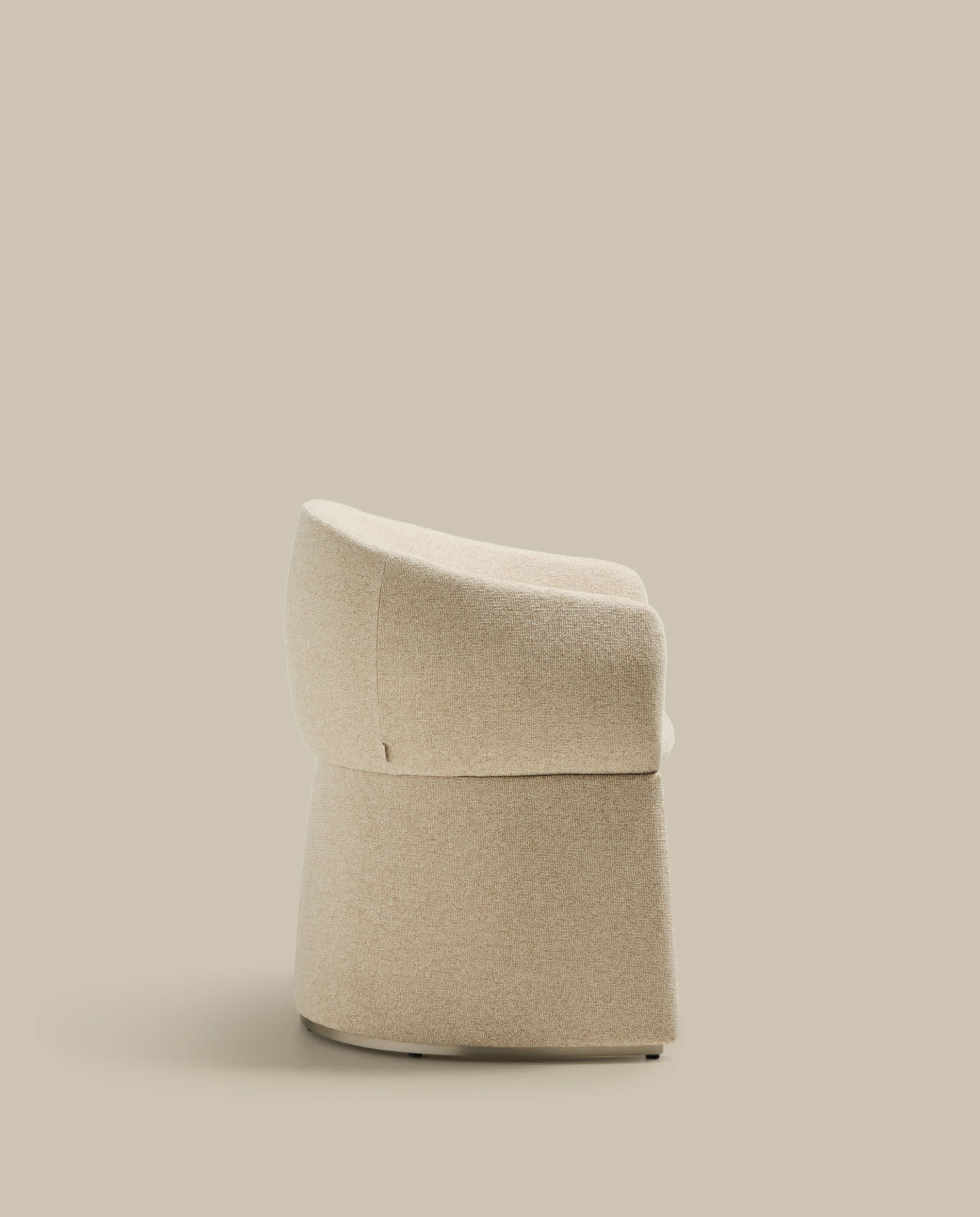 Bosca beige chenille chair
