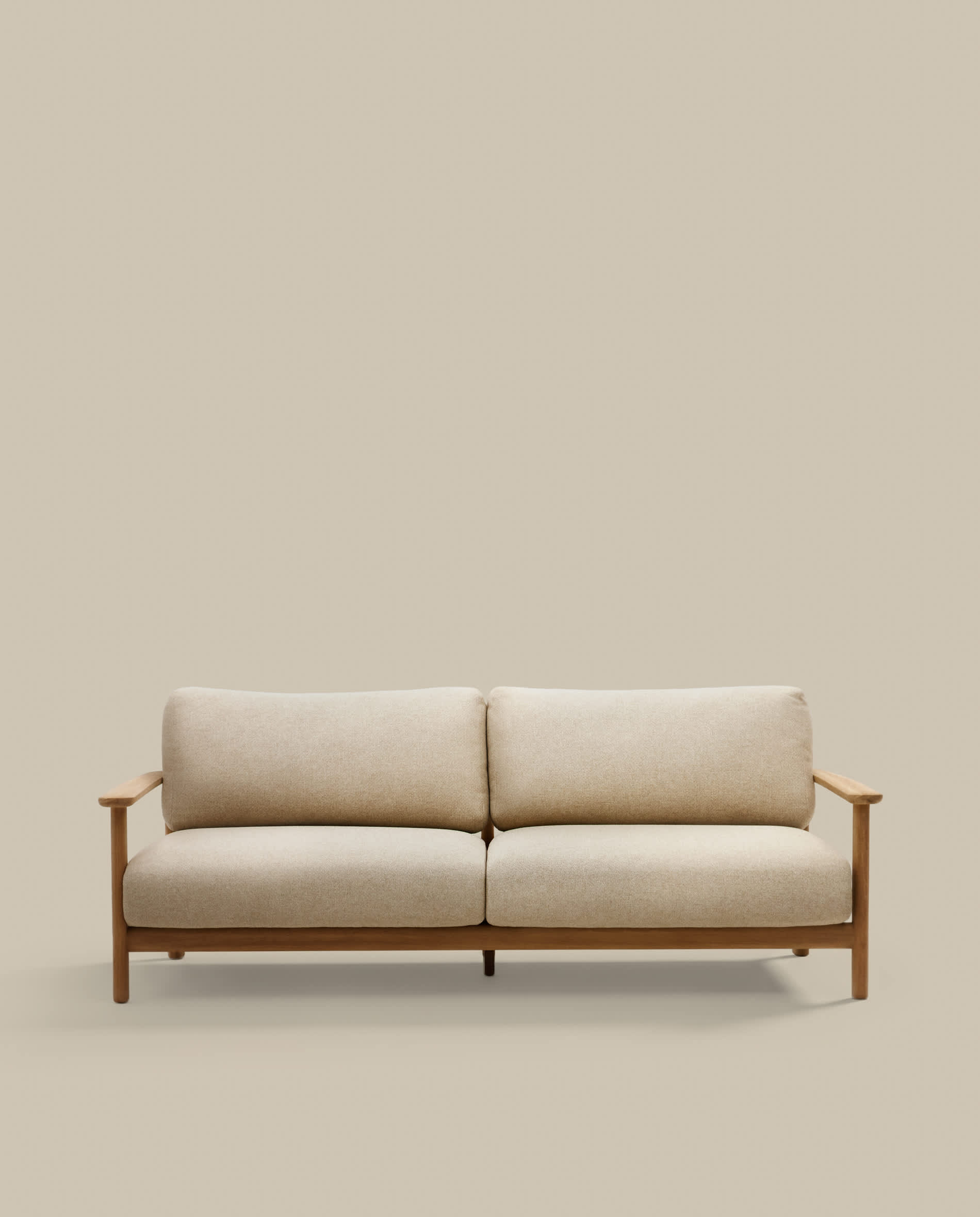 Tirant 3-seater sofa made from solid teak wood 212 cm FSC 100%