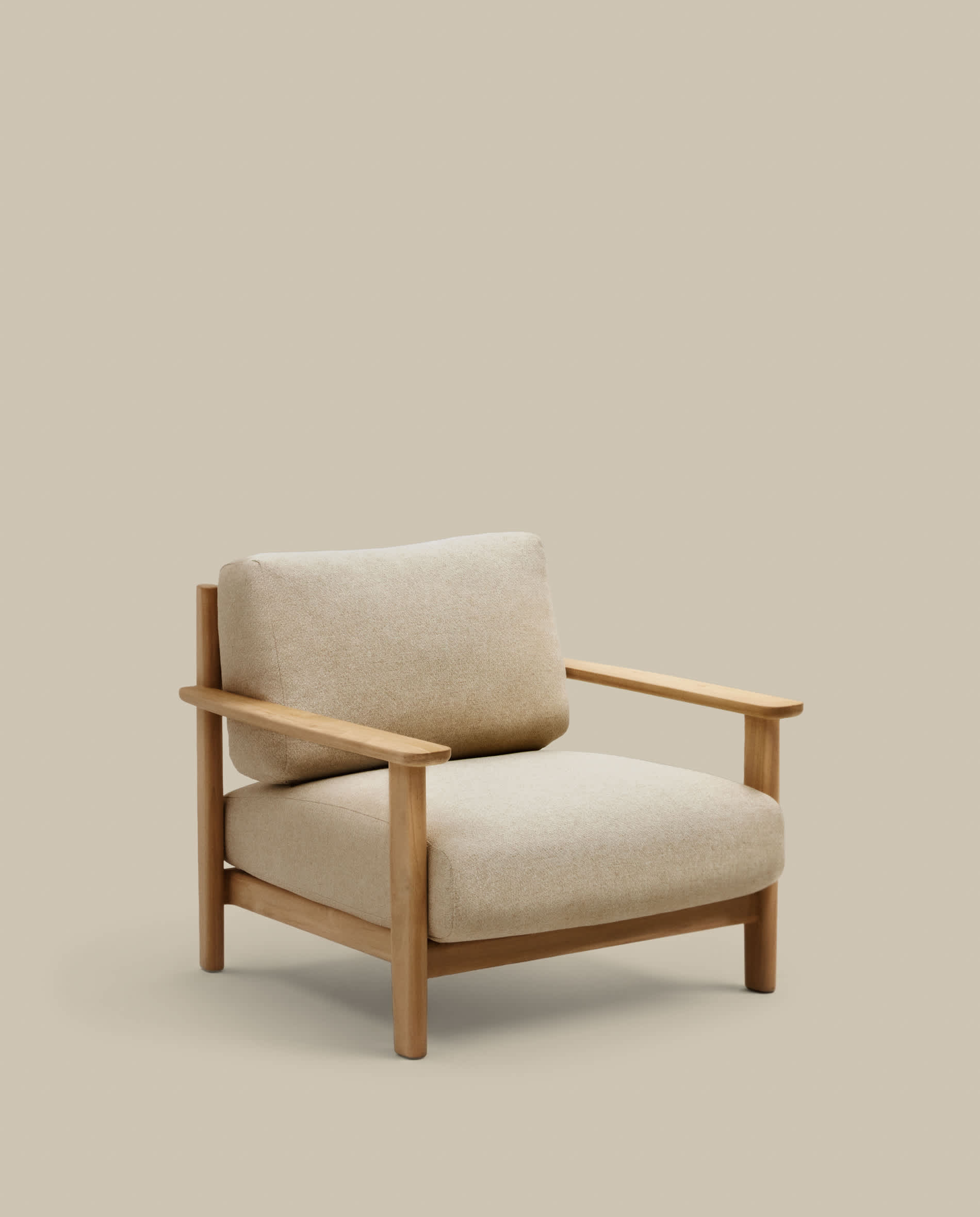 Tirant armchair made from solid teak wood FSC 100%