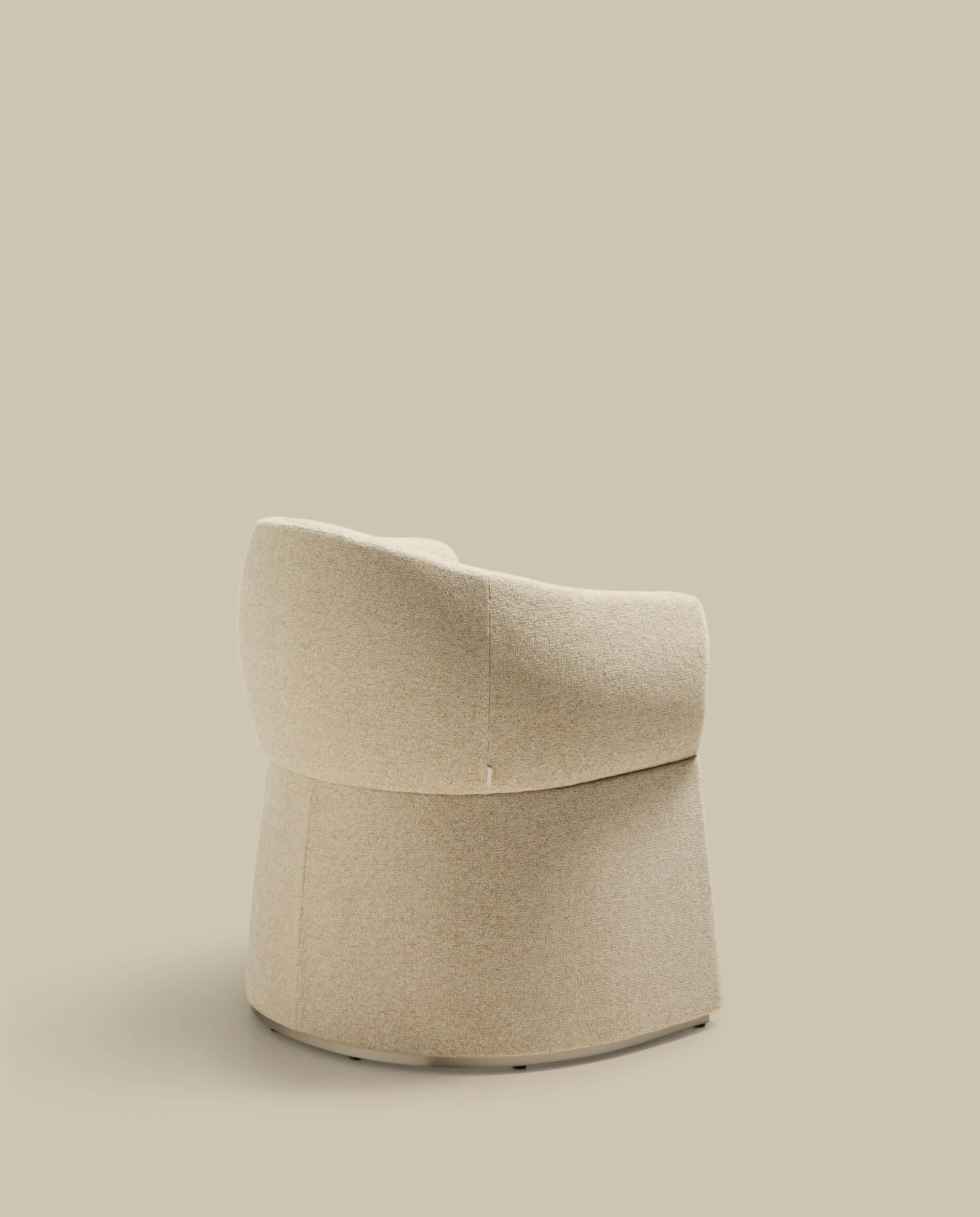 Bosca beige chenille chair