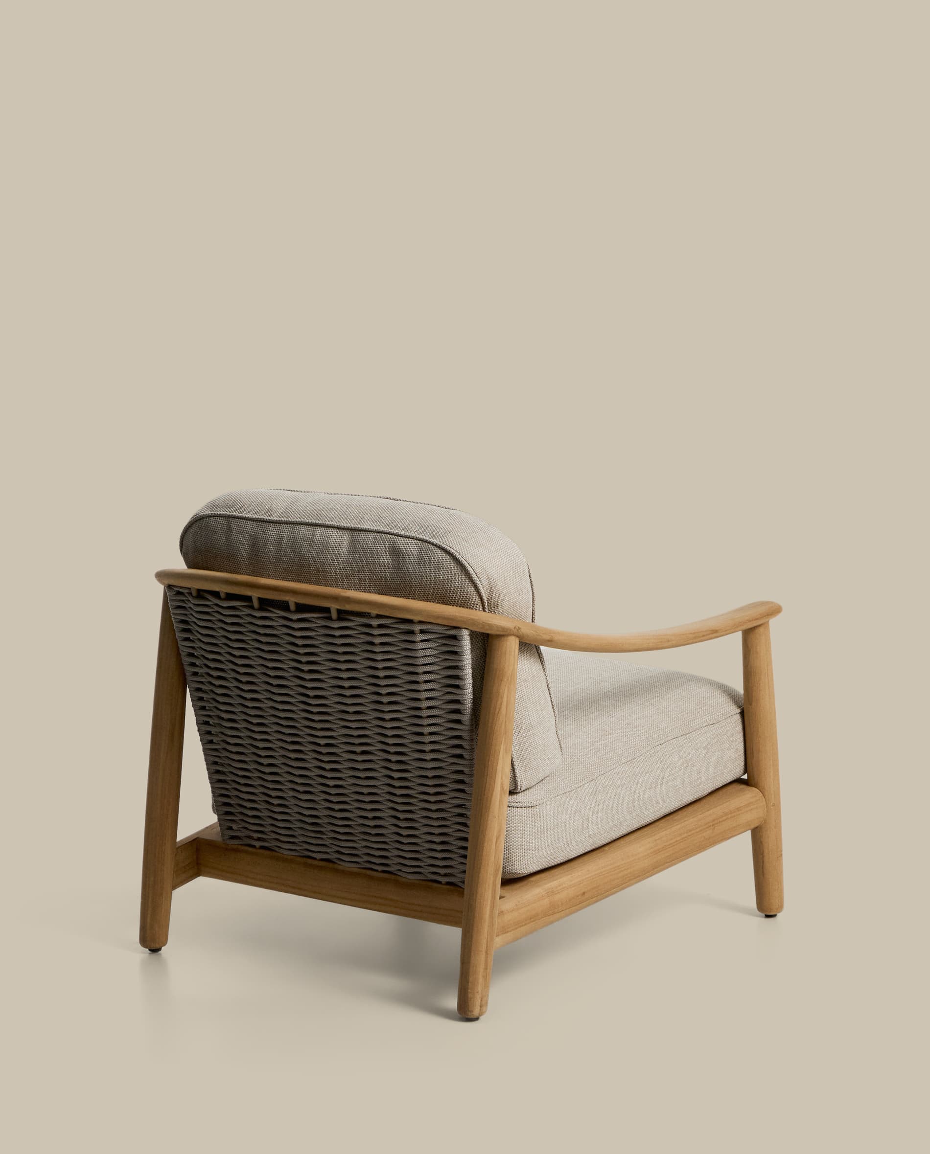Elunda outdoor armchair in solid teak wood FSC 100%