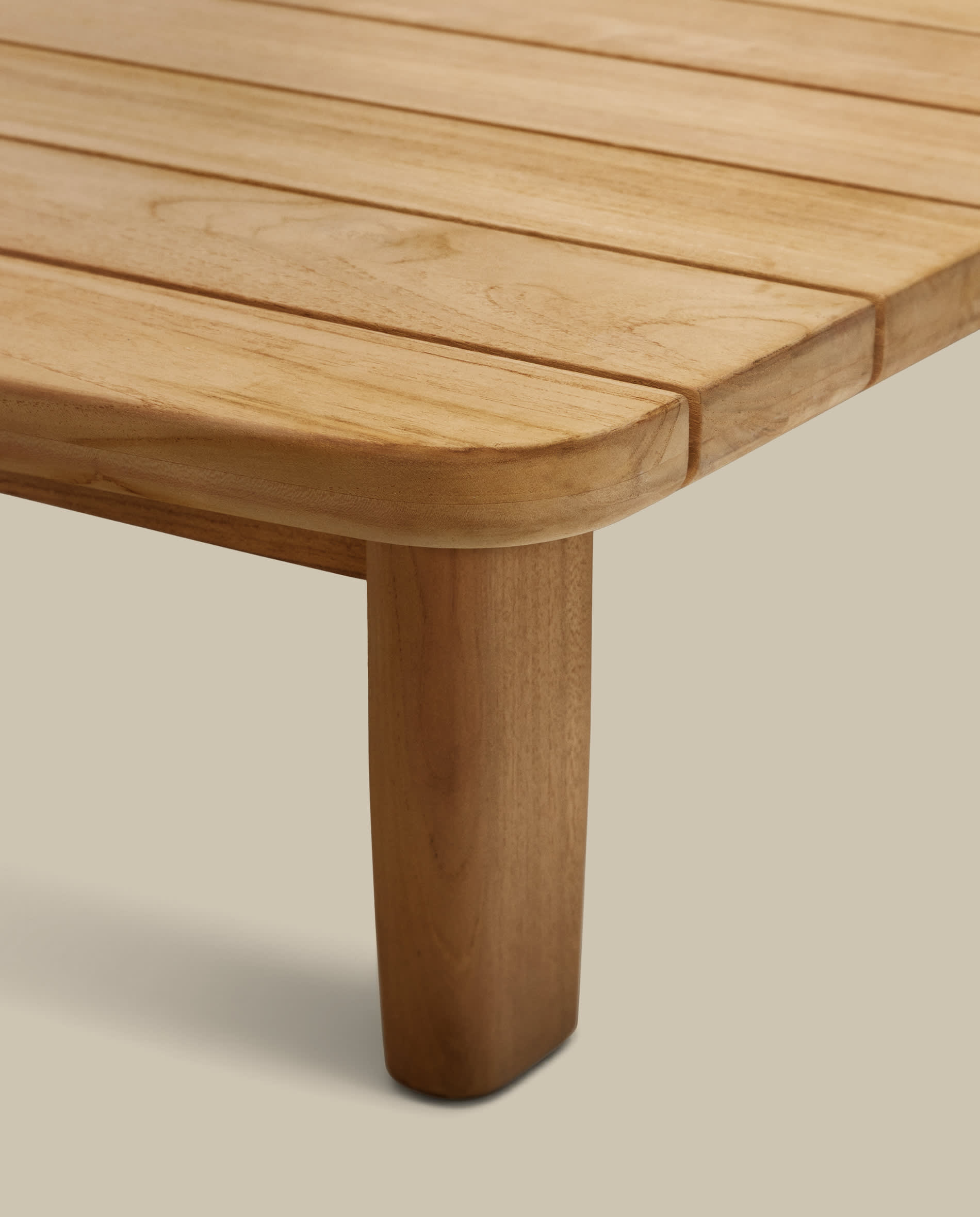 Tirant coffee table made from solid teak wood 140 x 70 cm FSC 100%