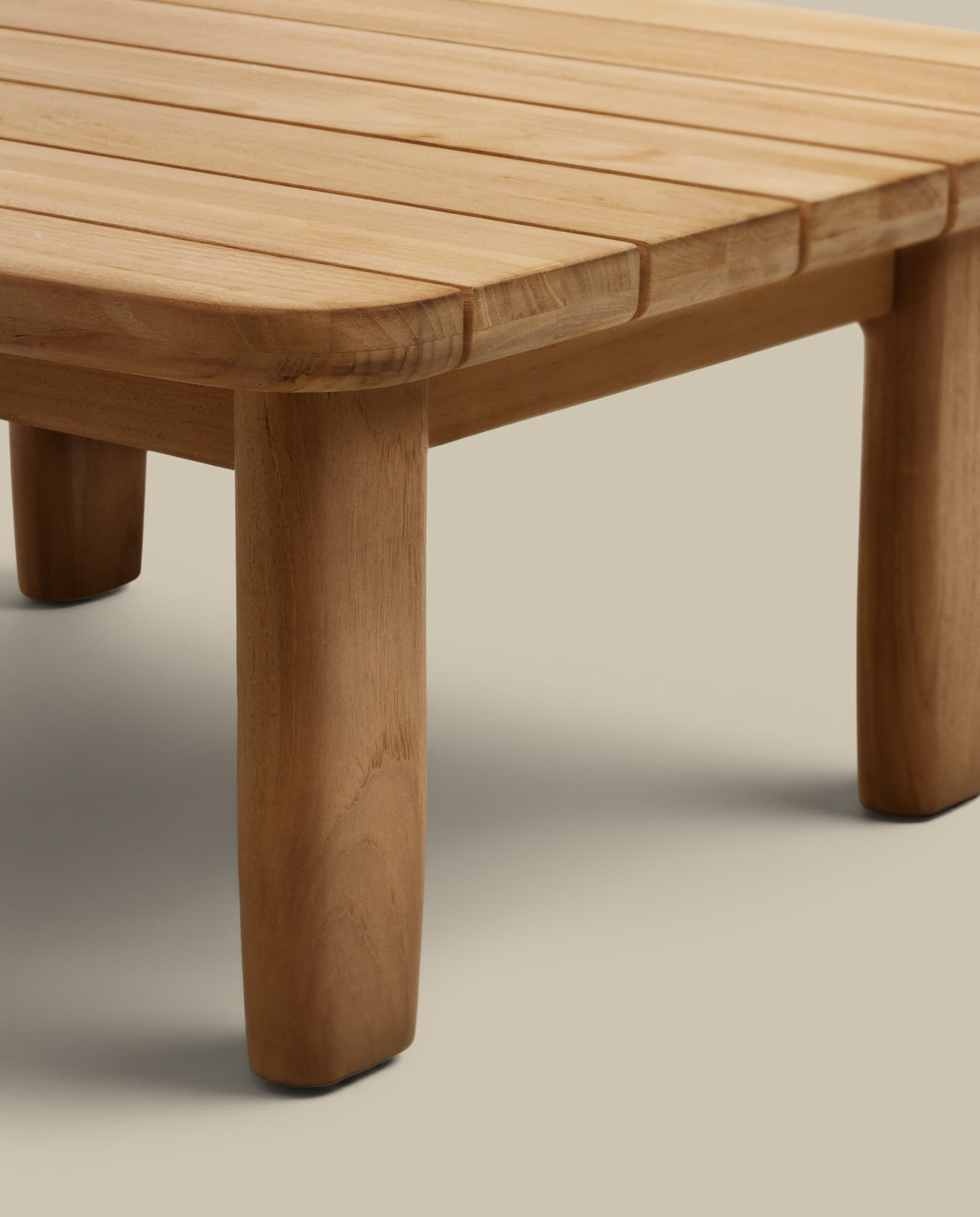 Tirant side table made from solid teak wood 70 x 70 cm FSC 100%
