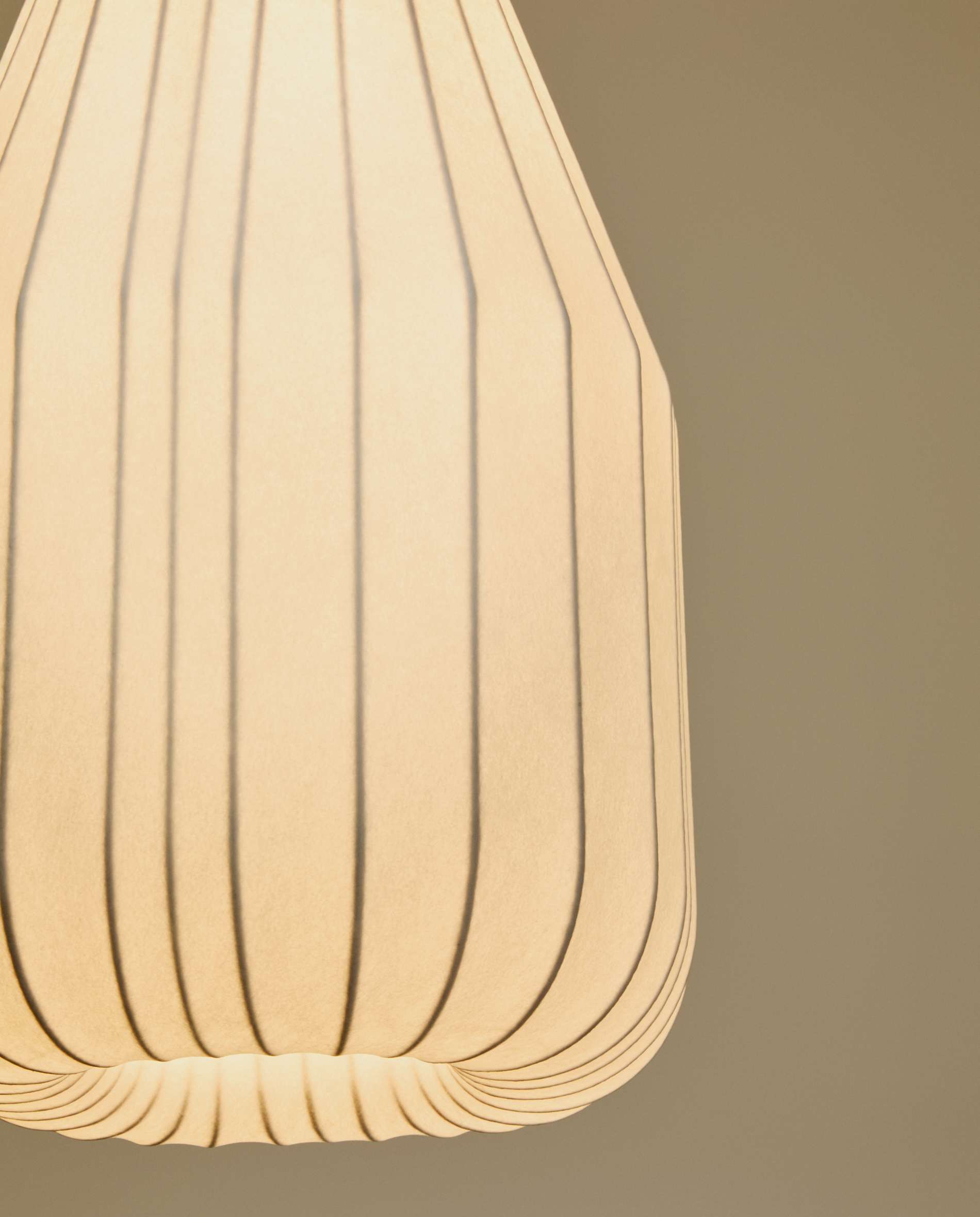Somar ceiling lamp made with synthetic fibres and steel rods Ø30cm