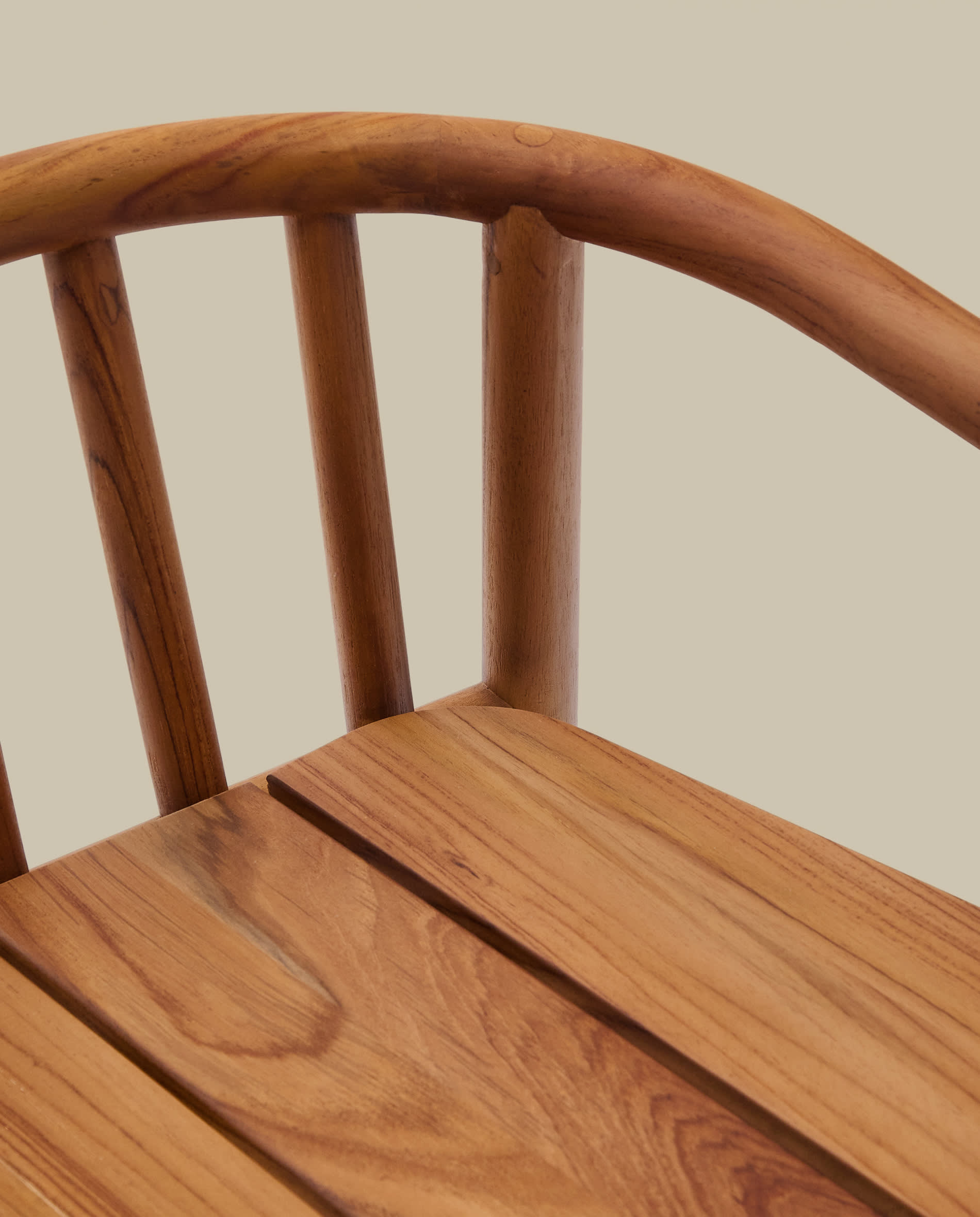 Turqueta outdoor stool made of FSC 100% solid teak wood, height 65cm