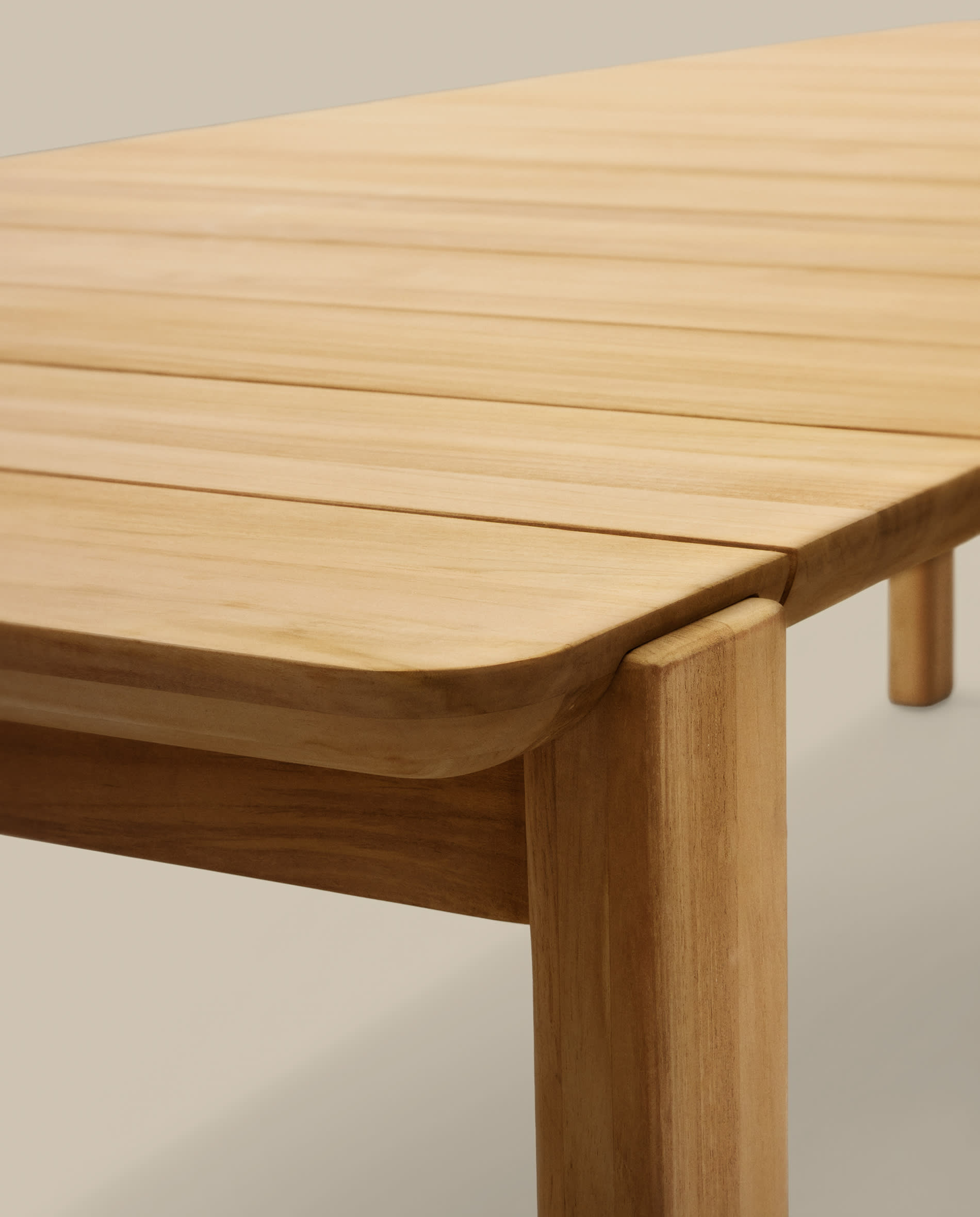 Icaro table made from solid teak wood, 220 x 102 cm, FSC 100%