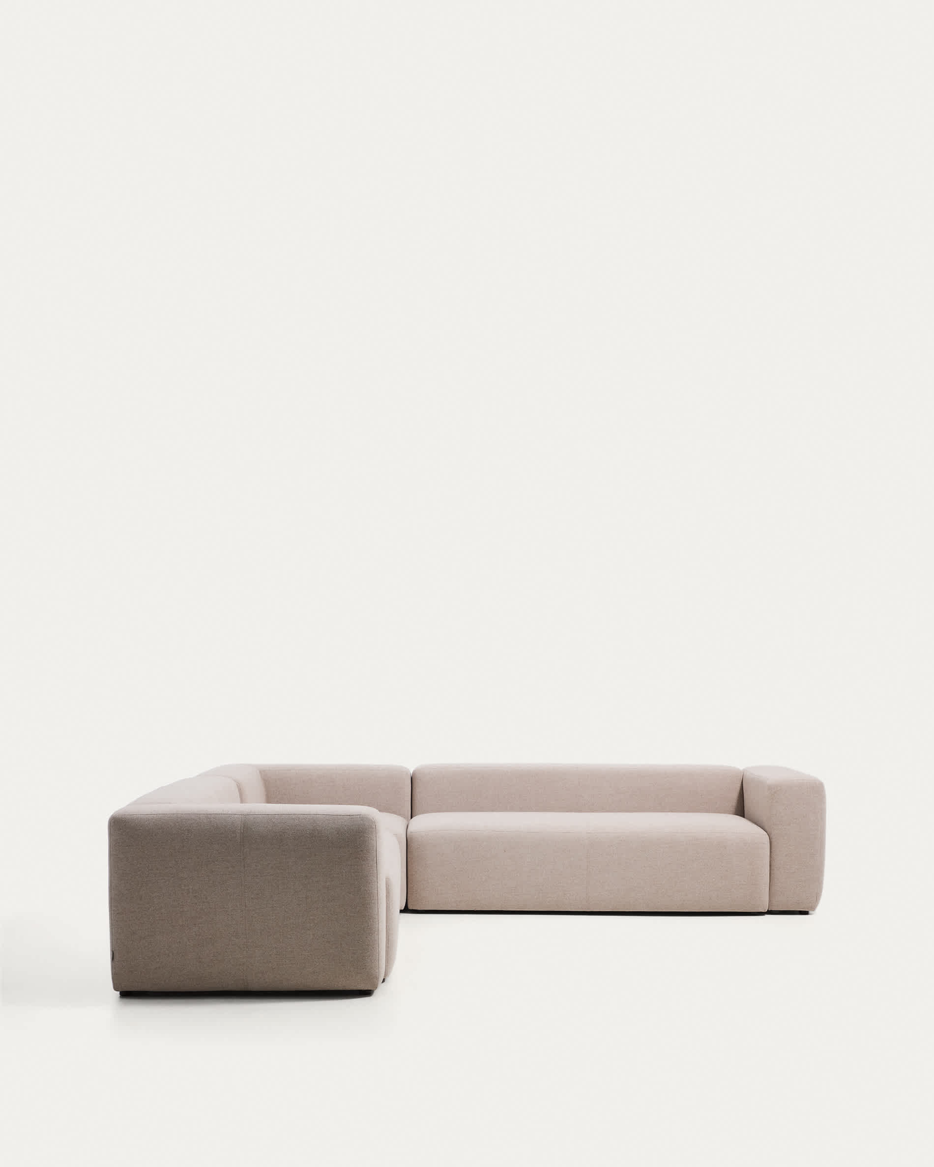 Blok beige chenille 5-seater corner sofa 320 x 320cm FSC Mix Credit