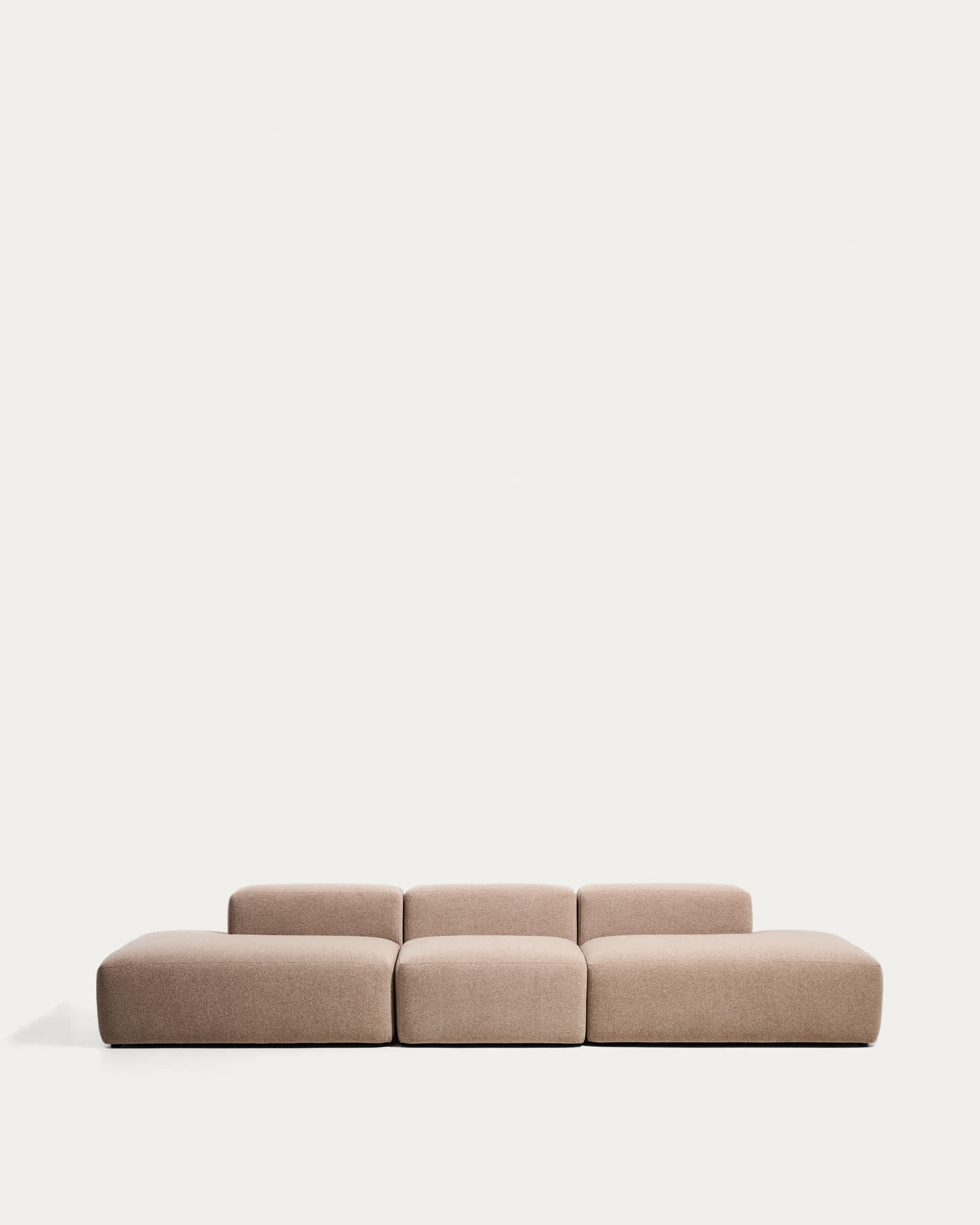 Blok brown chenille 4-seater sofa 380cm FSC Mix Credit