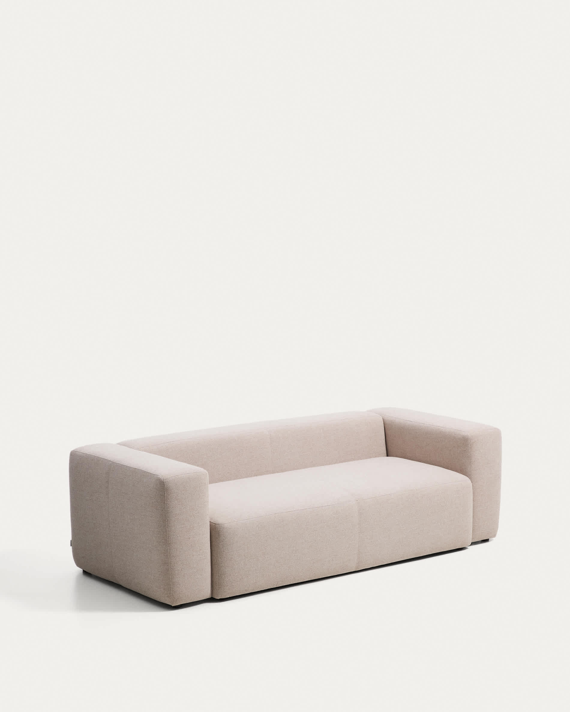 Blok beige green chenille 3-seater sofa 240cm FSC Mix Credit