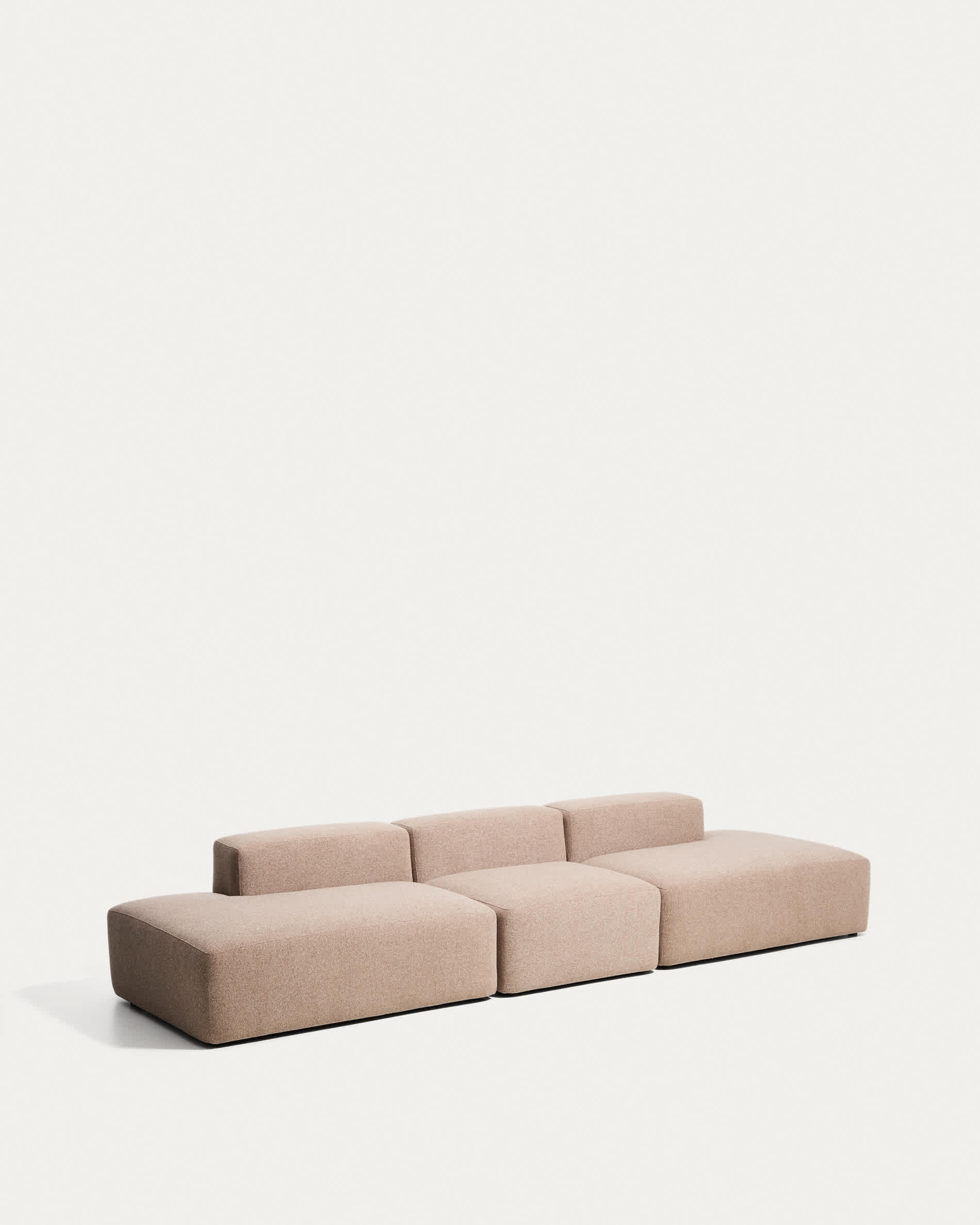 Blok brown chenille 4-seater sofa 380cm FSC Mix Credit