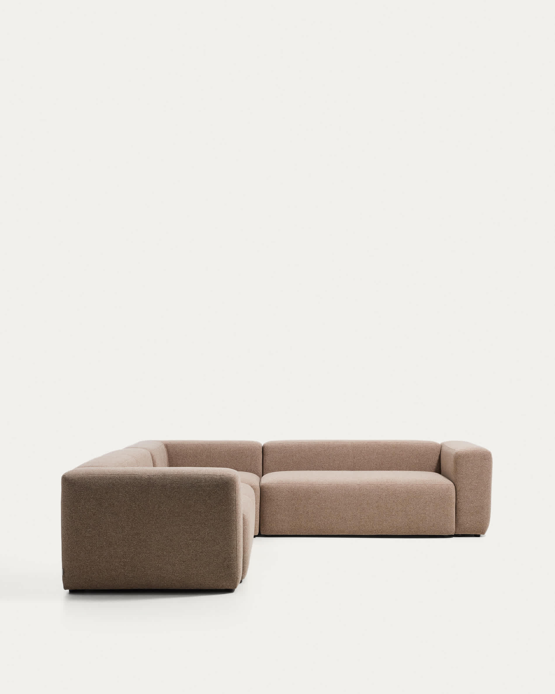 Blok brown chenille 5-seater corner sofa 320 x 290cm/290 x 320cm FSC Mix Credit