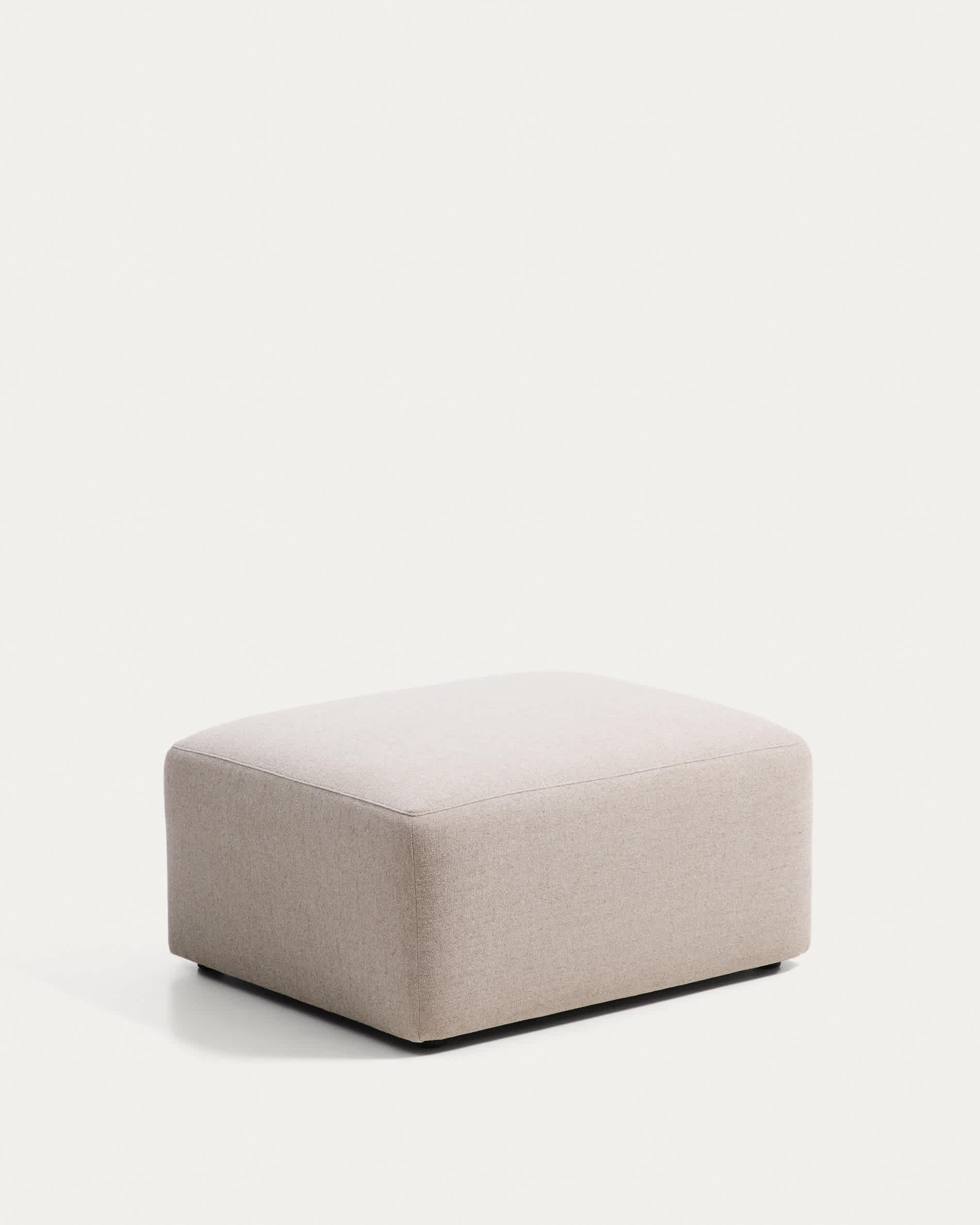 Blok beige chenille footrest 90 x 74cm FSC Mix Credit