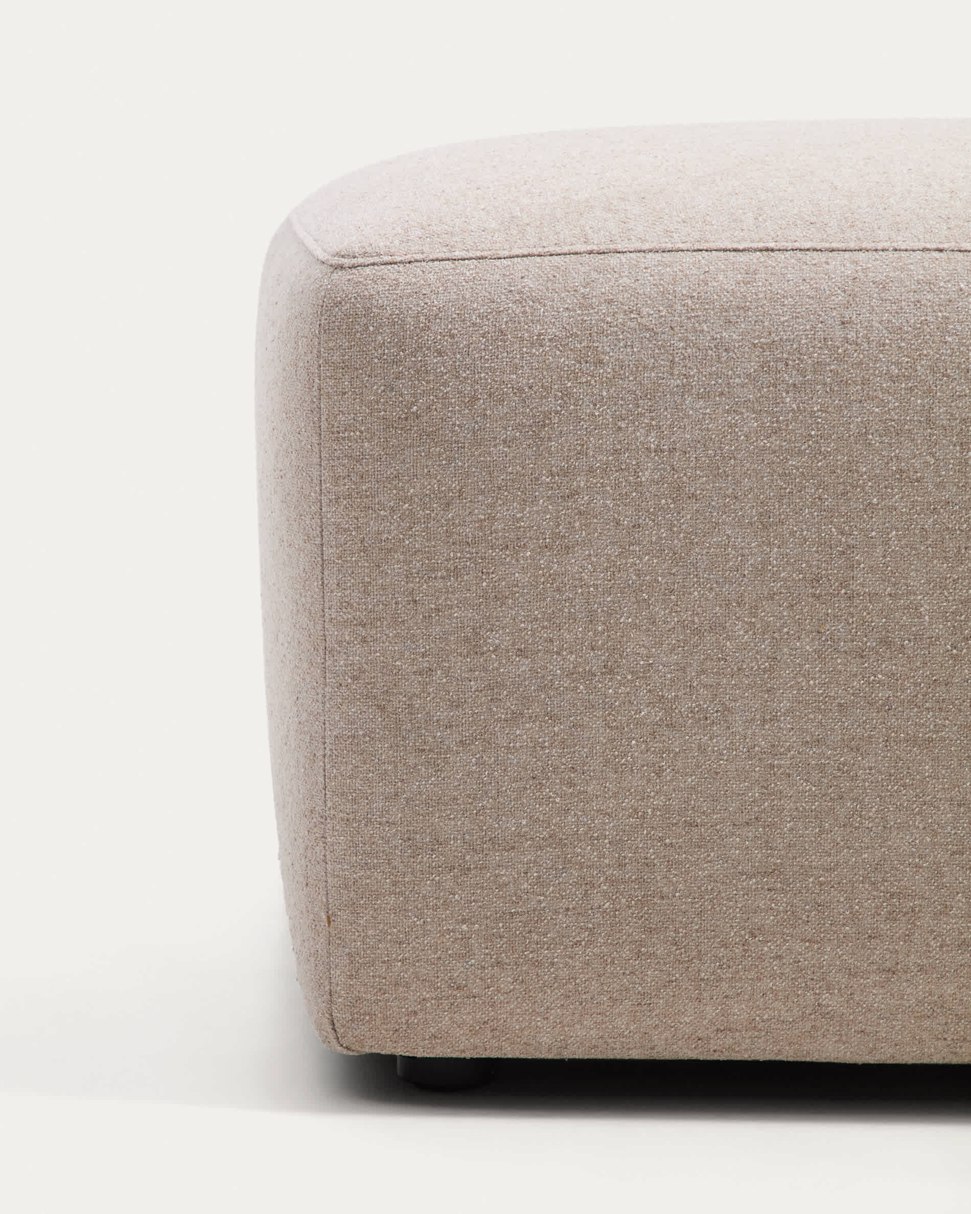 Blok beige chenille footrest 90 x 74cm FSC Mix Credit