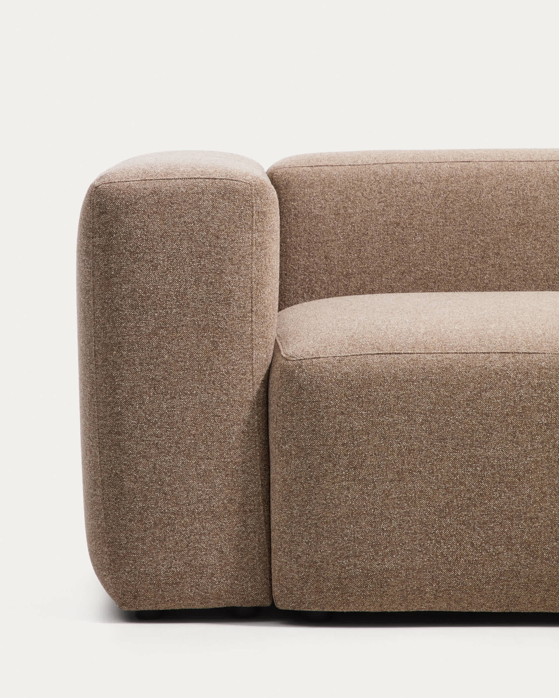 Blok brown chenille 4-seater corner sofa 290 x 290cm FSC Mix Credit