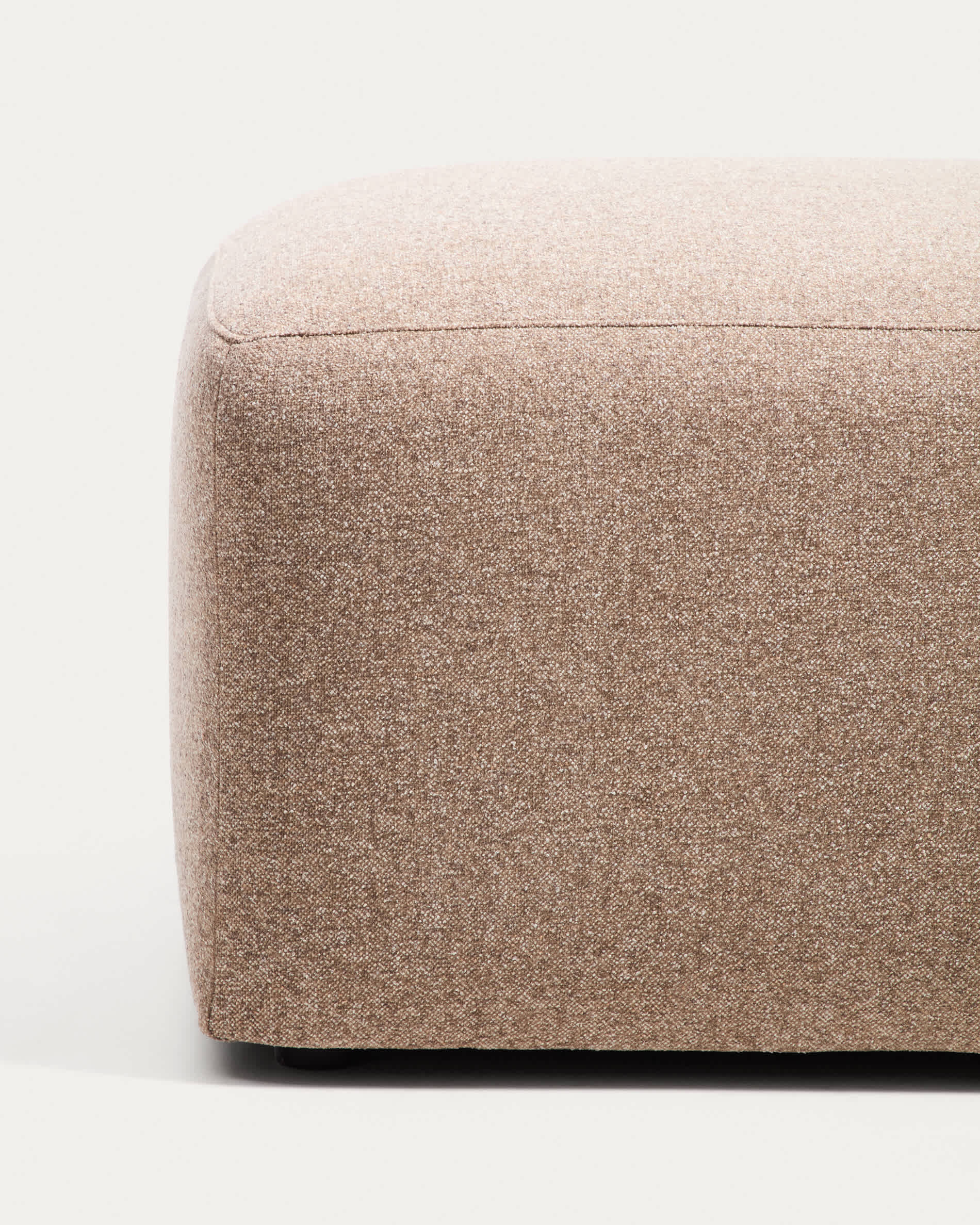 Blok brown chenille footrest 90 x 74cm FSC Mix Credit