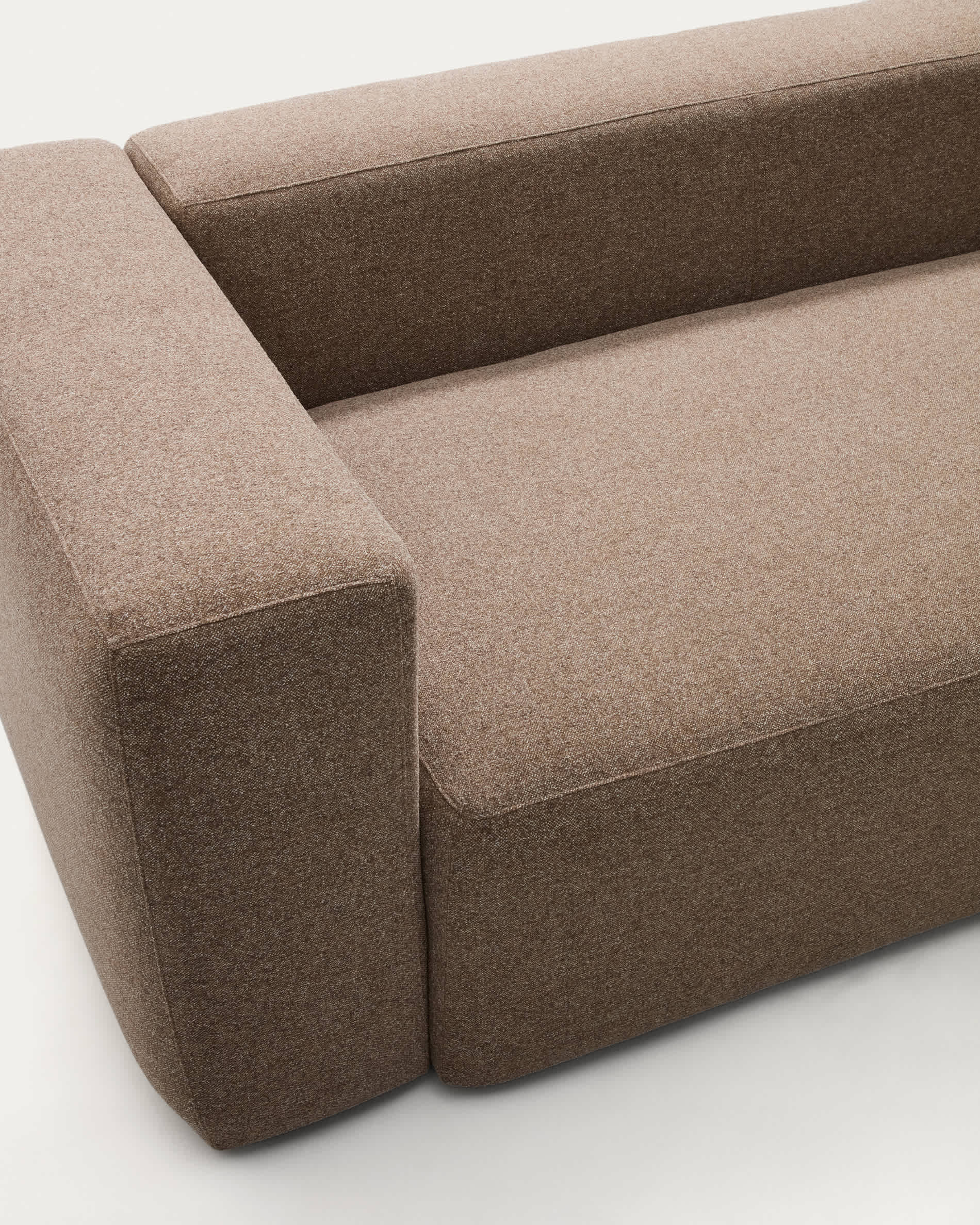 Blok brown chenille 4-seater corner sofa 290 x 290cm FSC Mix Credit