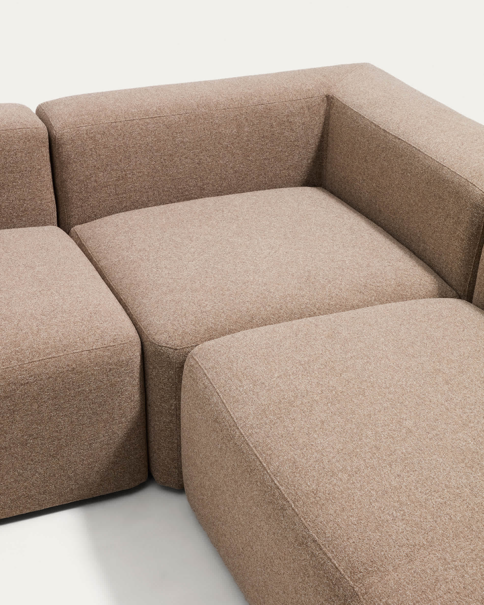 Blok brown chenille 4-seater corner sofa 290 x 290cm FSC Mix Credit