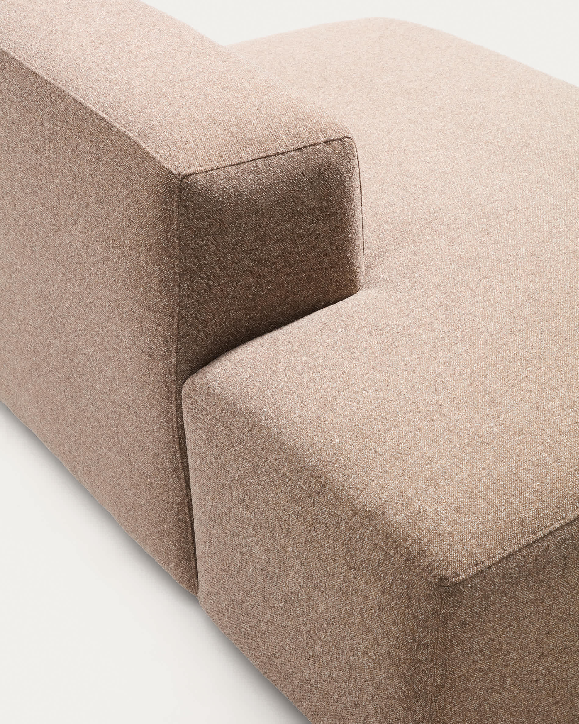 Blok brown chenille 4-seater sofa 380cm FSC Mix Credit