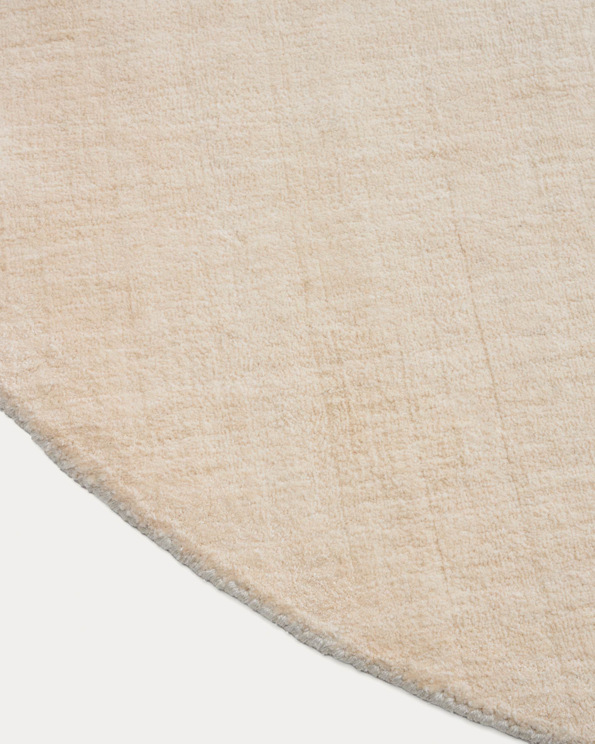 Empuries round rug in ecru Ø200 cm