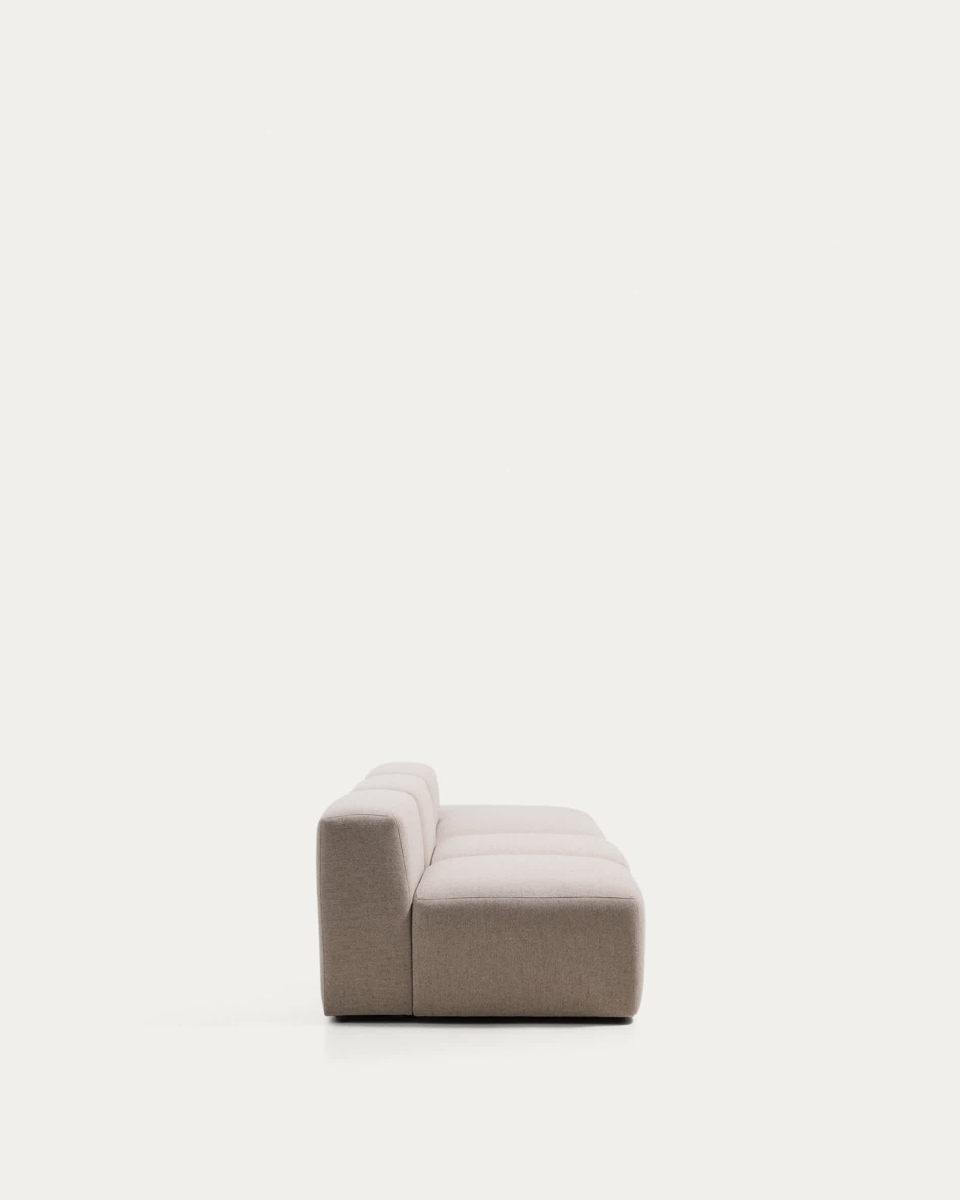 Blok beige chenille 3-seater sofa with right terminal 325cm FSC Mix Credit