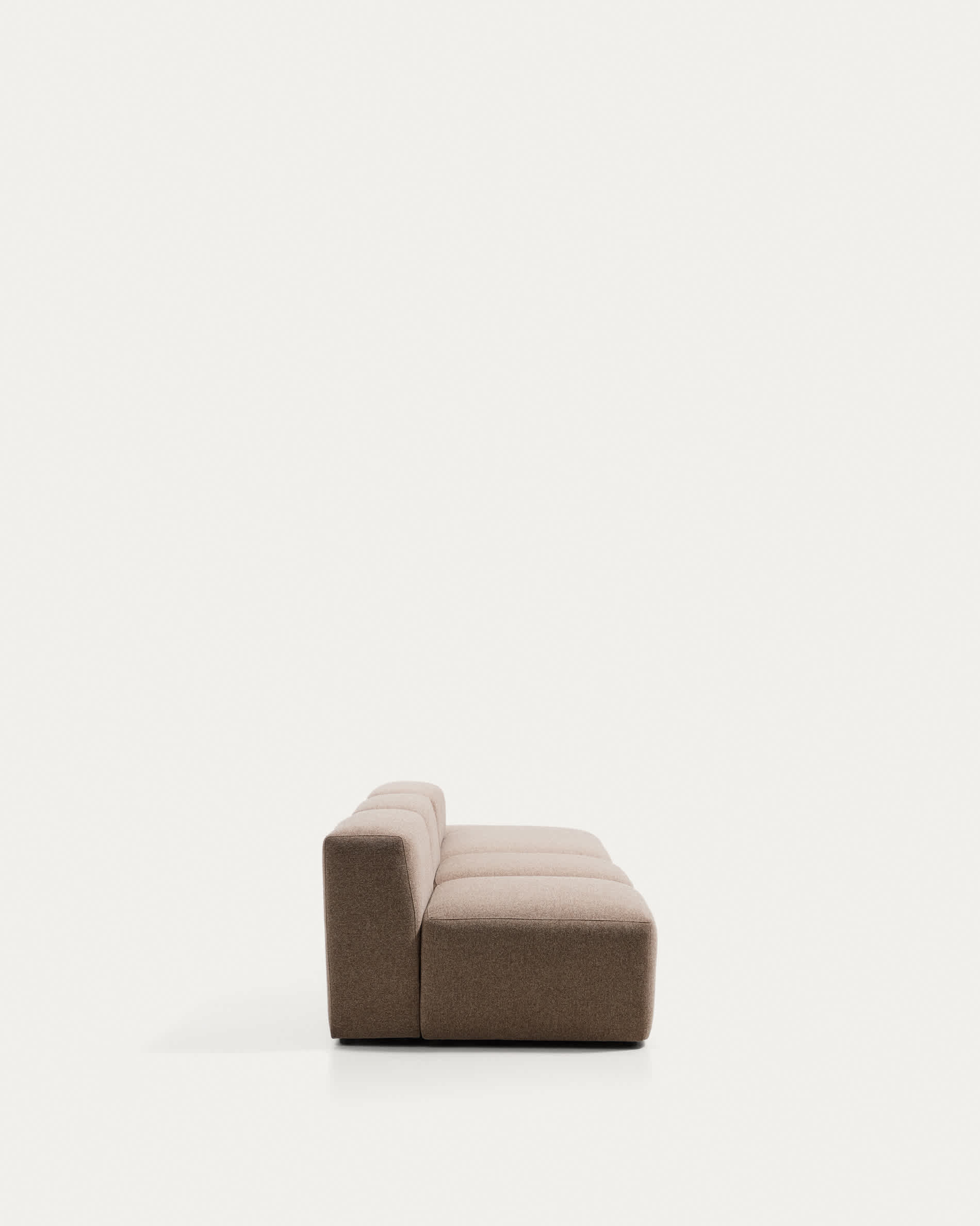 Blok brown chenille 3-seater sofa with right terminal 325cm FSC Mix Credit