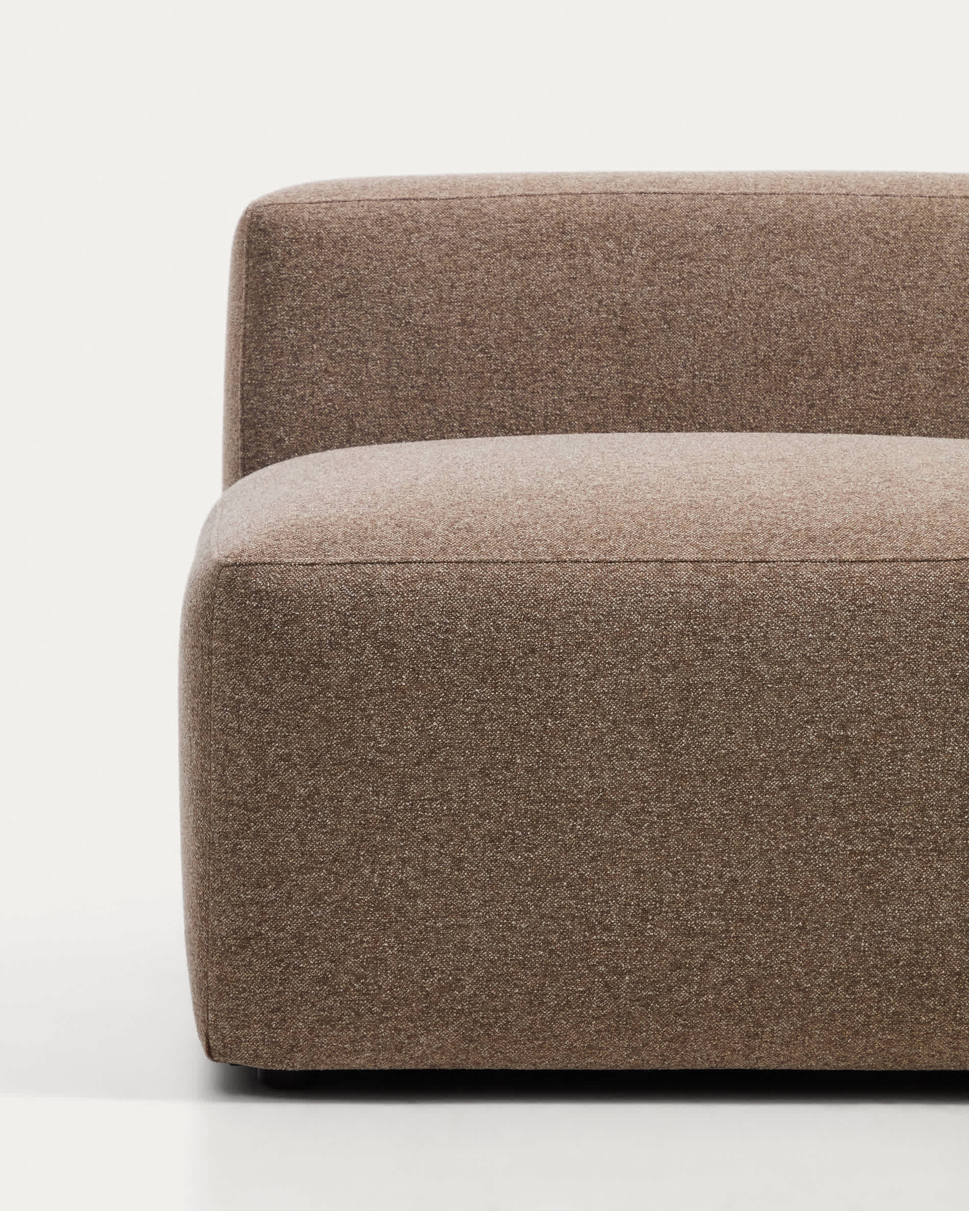 Blok brown chenille 3-seater sofa with right terminal 325cm FSC Mix Credit