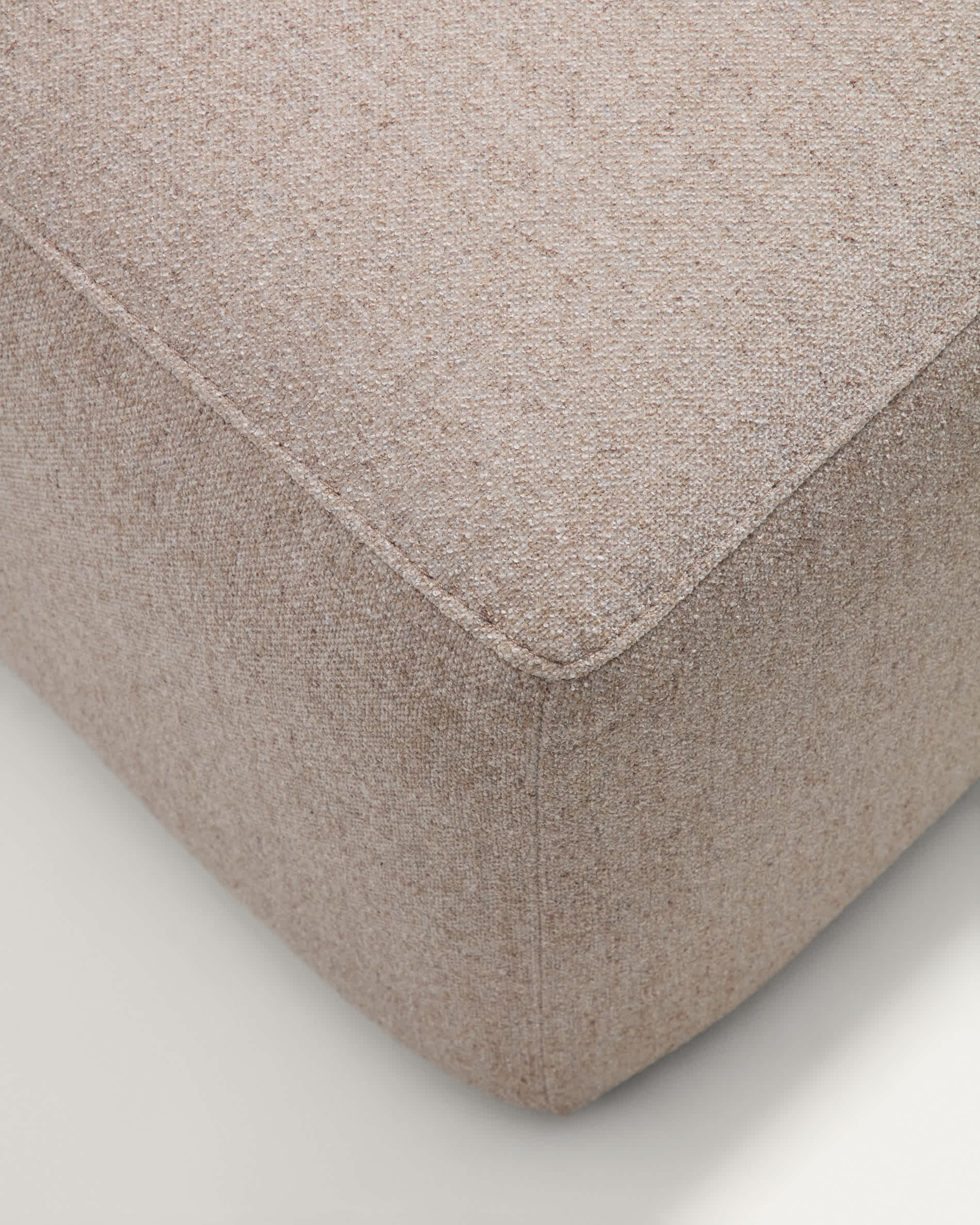 Blok beige chenille 3-seater sofa with right terminal 325cm FSC Mix Credit