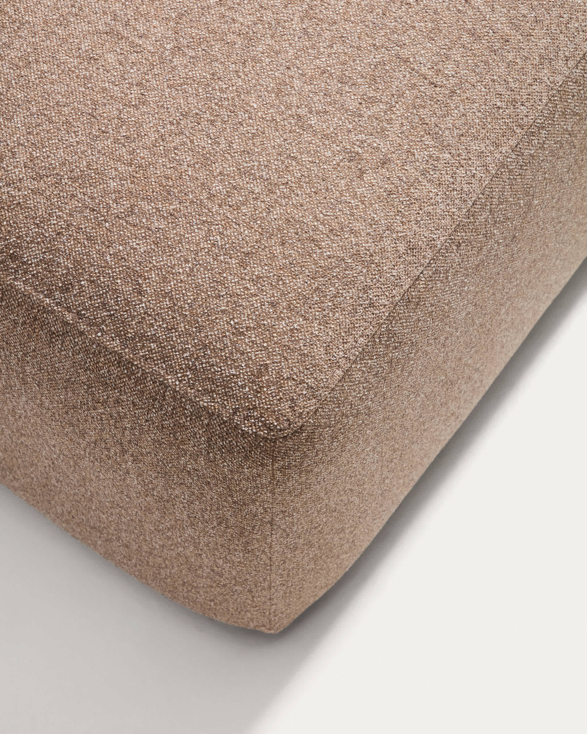Blok brown chenille 3-seater sofa with right terminal 325cm FSC Mix Credit