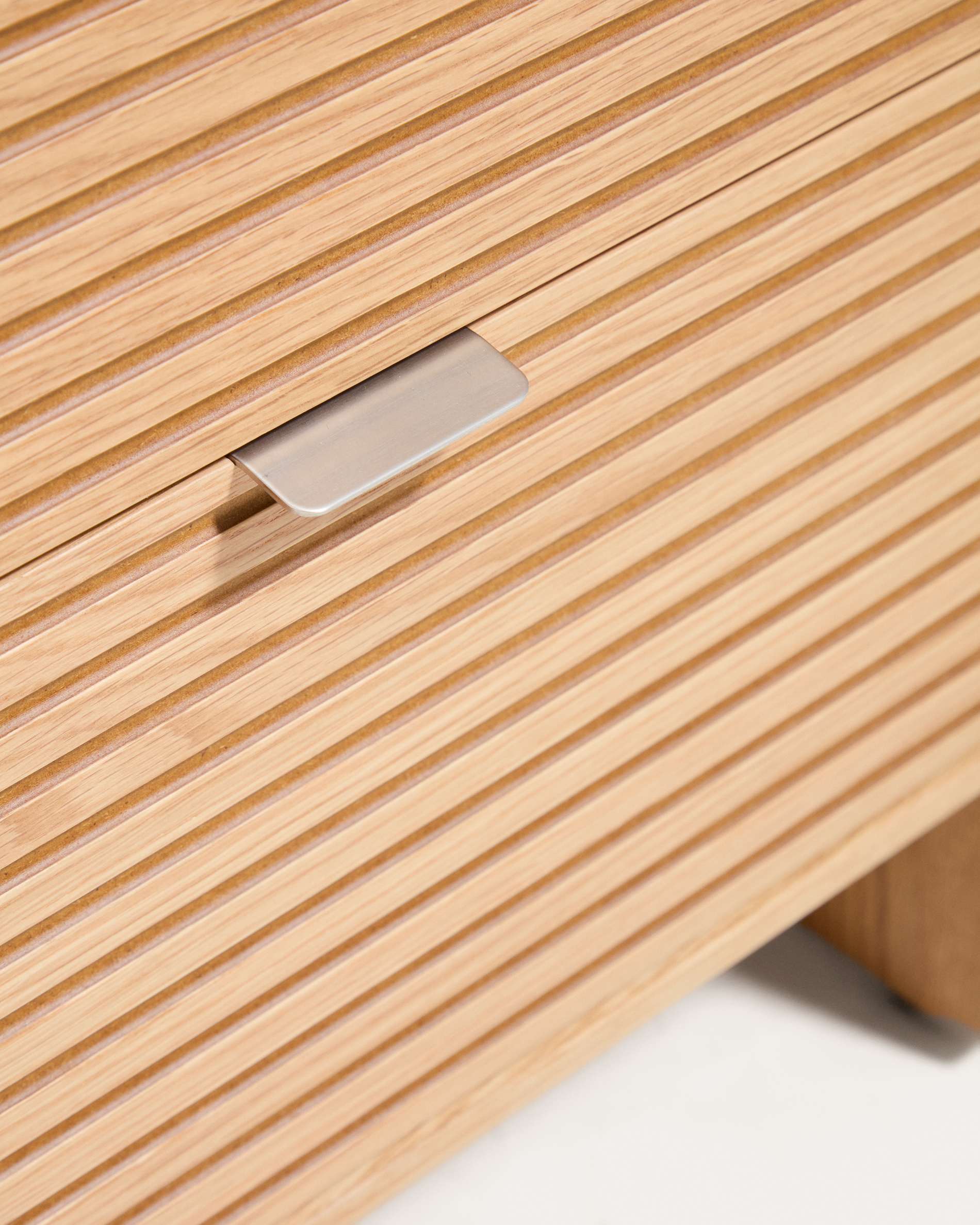 Norlen 2-drawer bedside table in oak veneer with natural finish FSC Mix Credit 60 x 52 cm