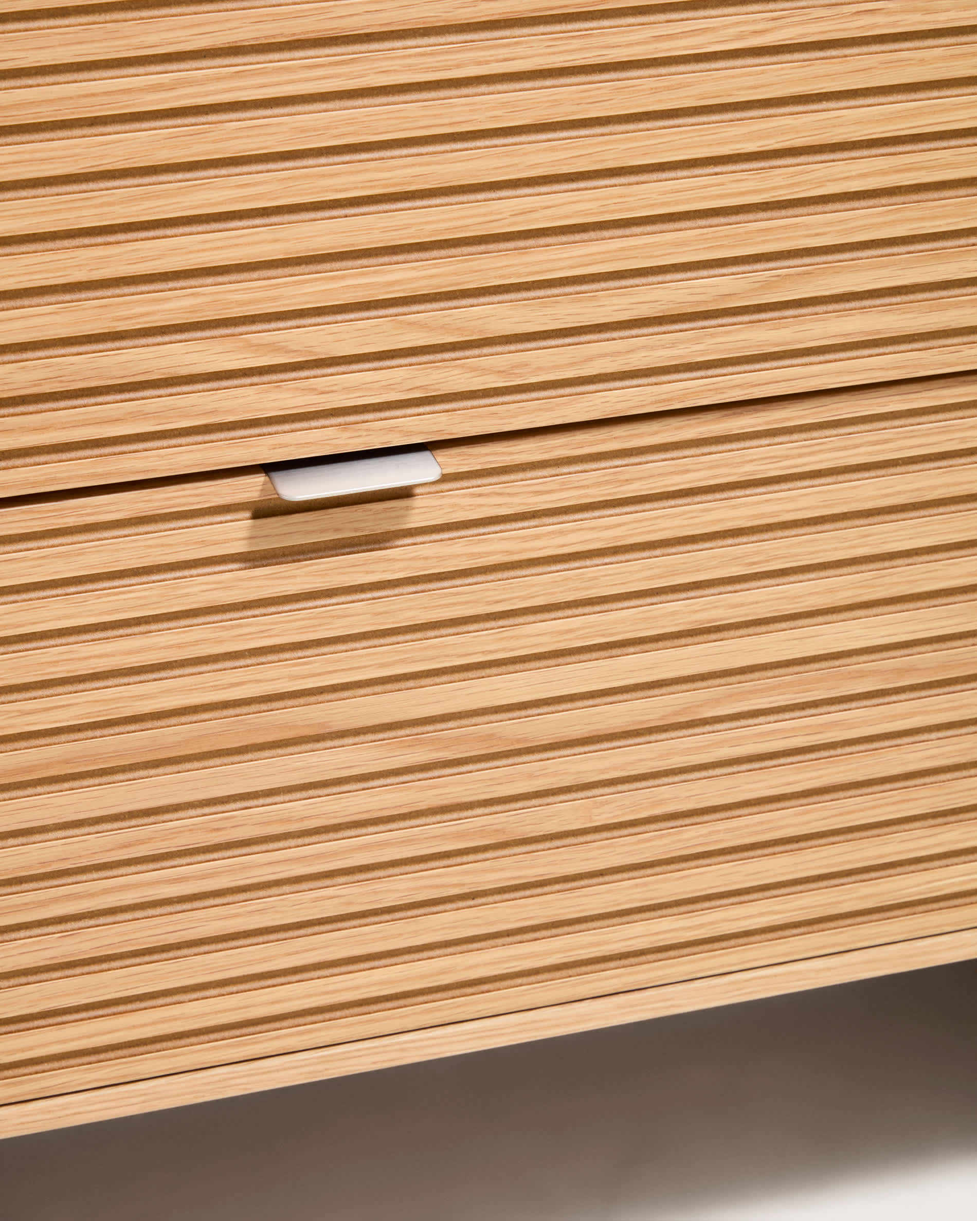 Norlen 3-drawer chest of drawers in oak veneer with natural finish FSC Mix Credit 101 x 75 cm