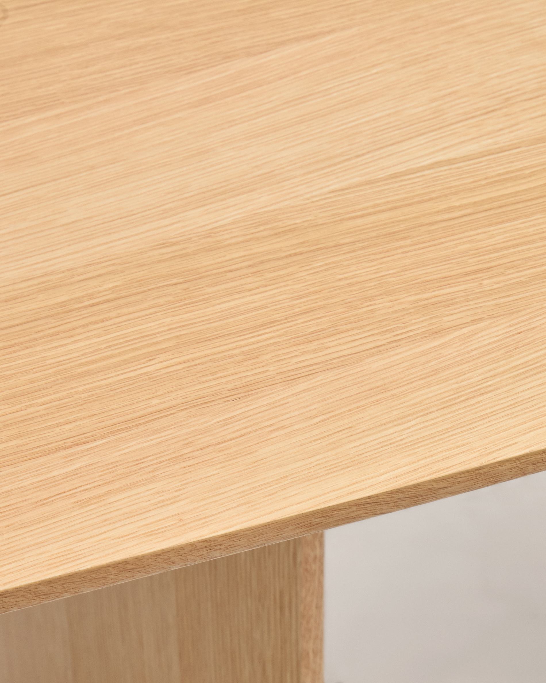 Litto table made from oak veneer, 160 x 90 cm