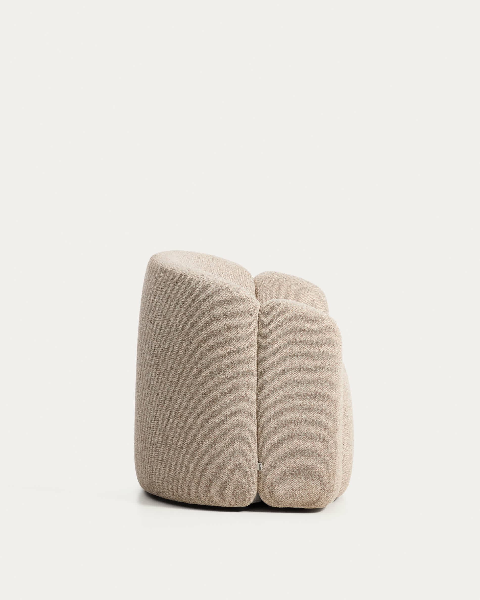 Corvena armchair in beige chenille FSC Mix Credit 85 cm