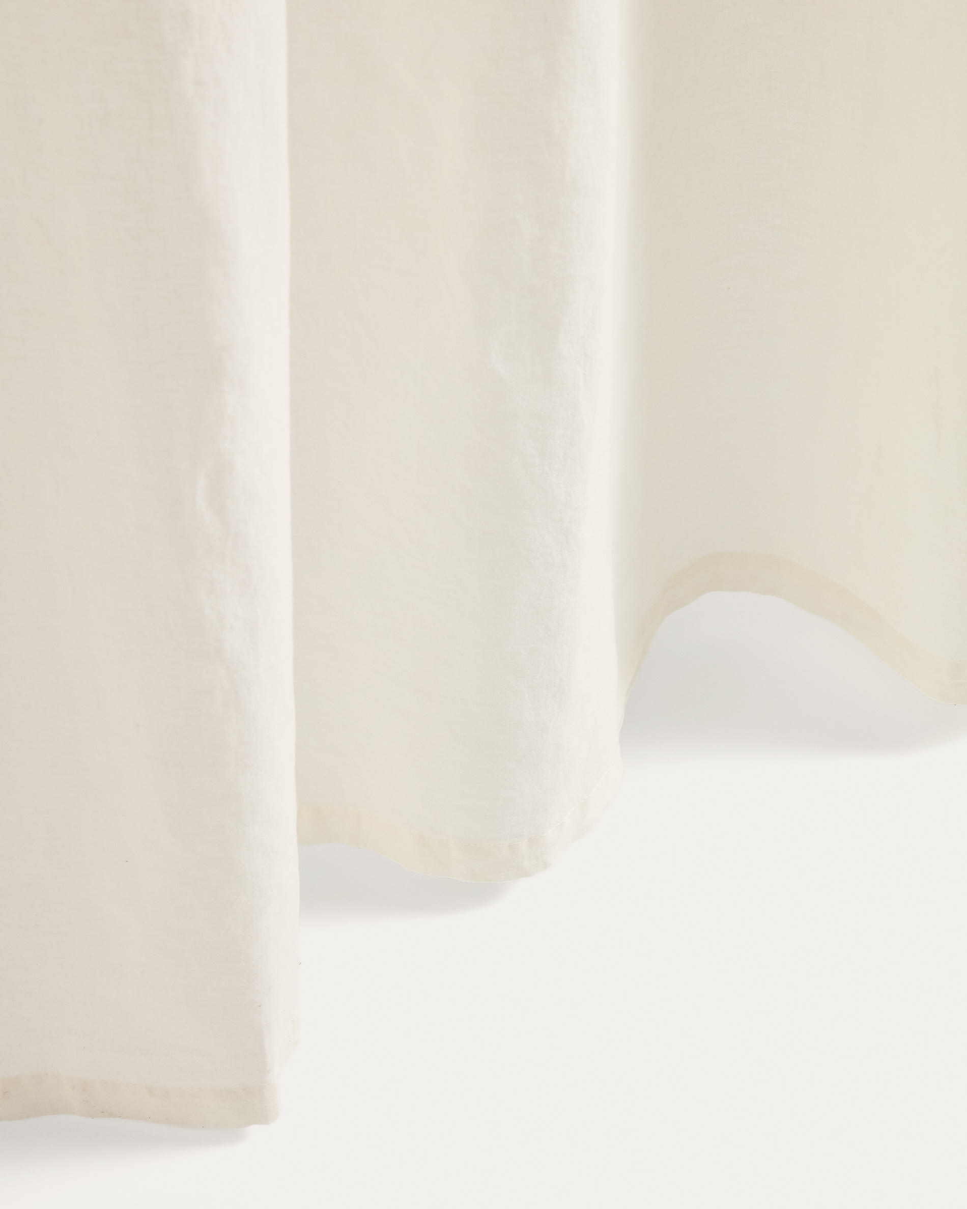 Nolira ecru linen blend curtain 140 x 270 cm