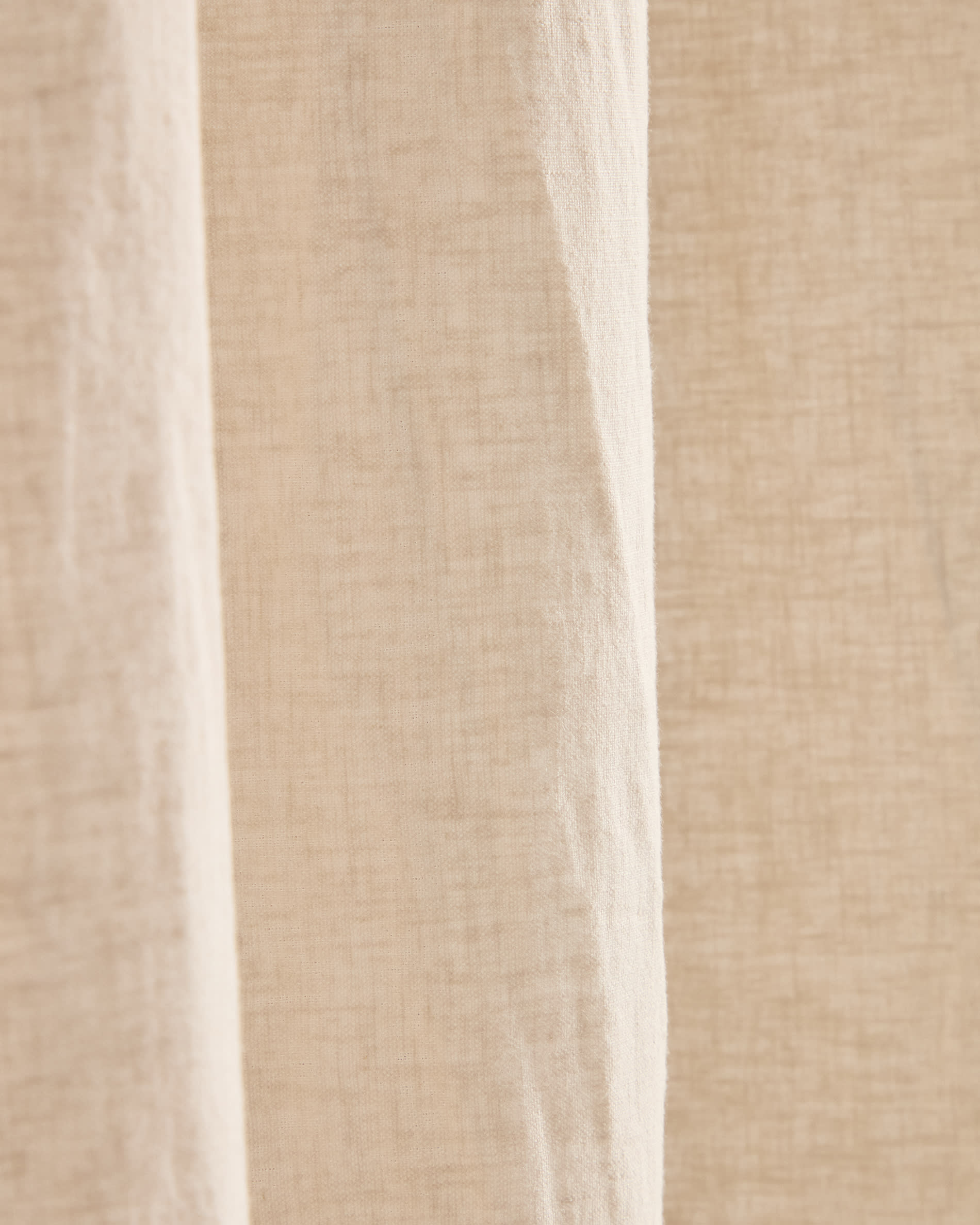 Nolira stone grey linen blend curtain 140 x 270 cm