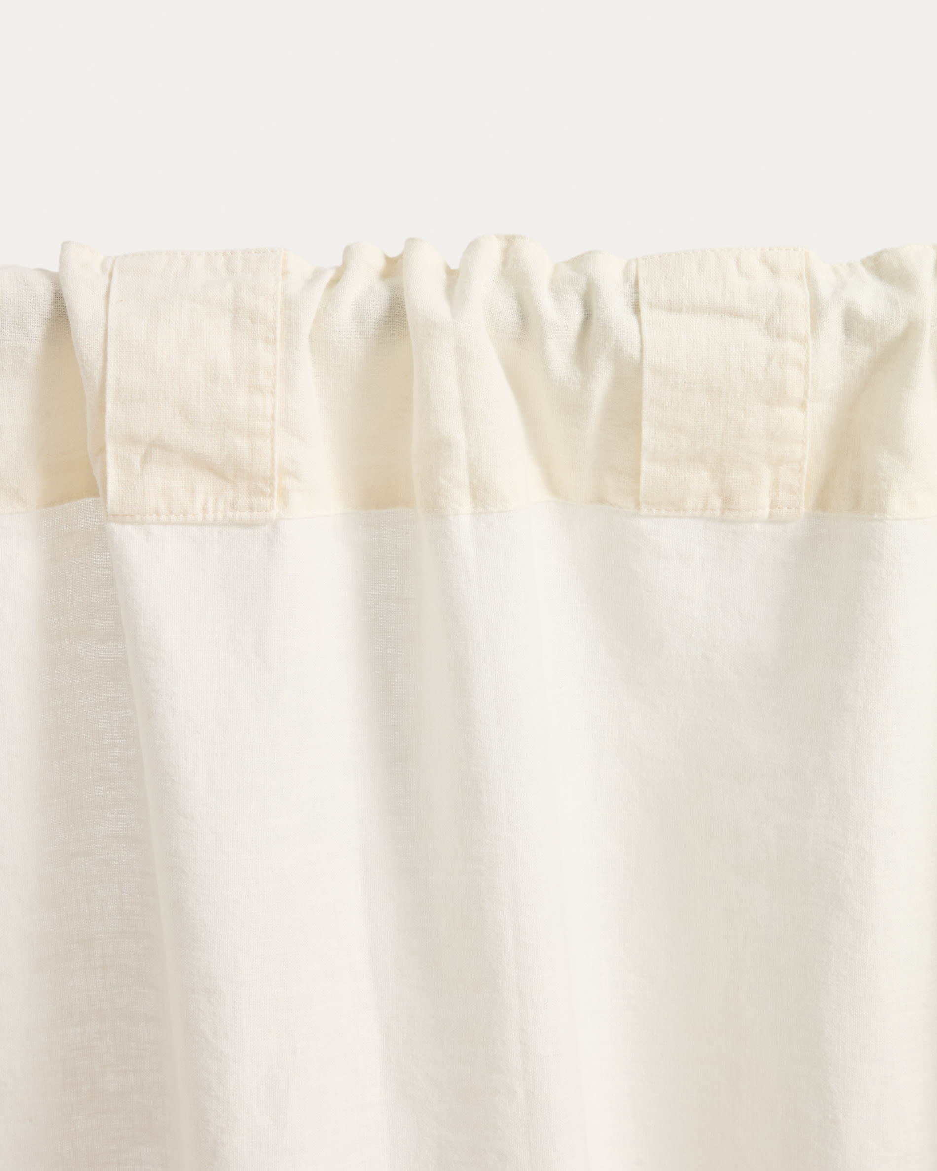 Nolira ecru linen blend curtain 140 x 270 cm