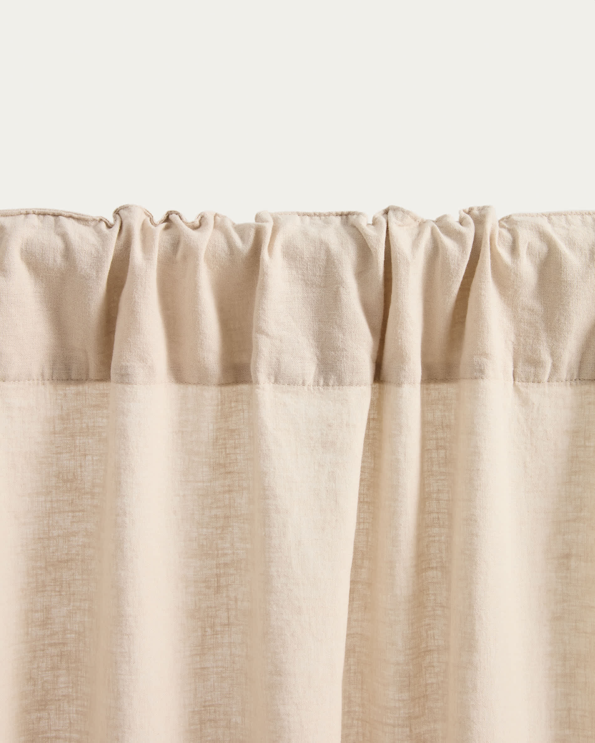 Nolira stone grey linen blend curtain 140 x 270 cm
