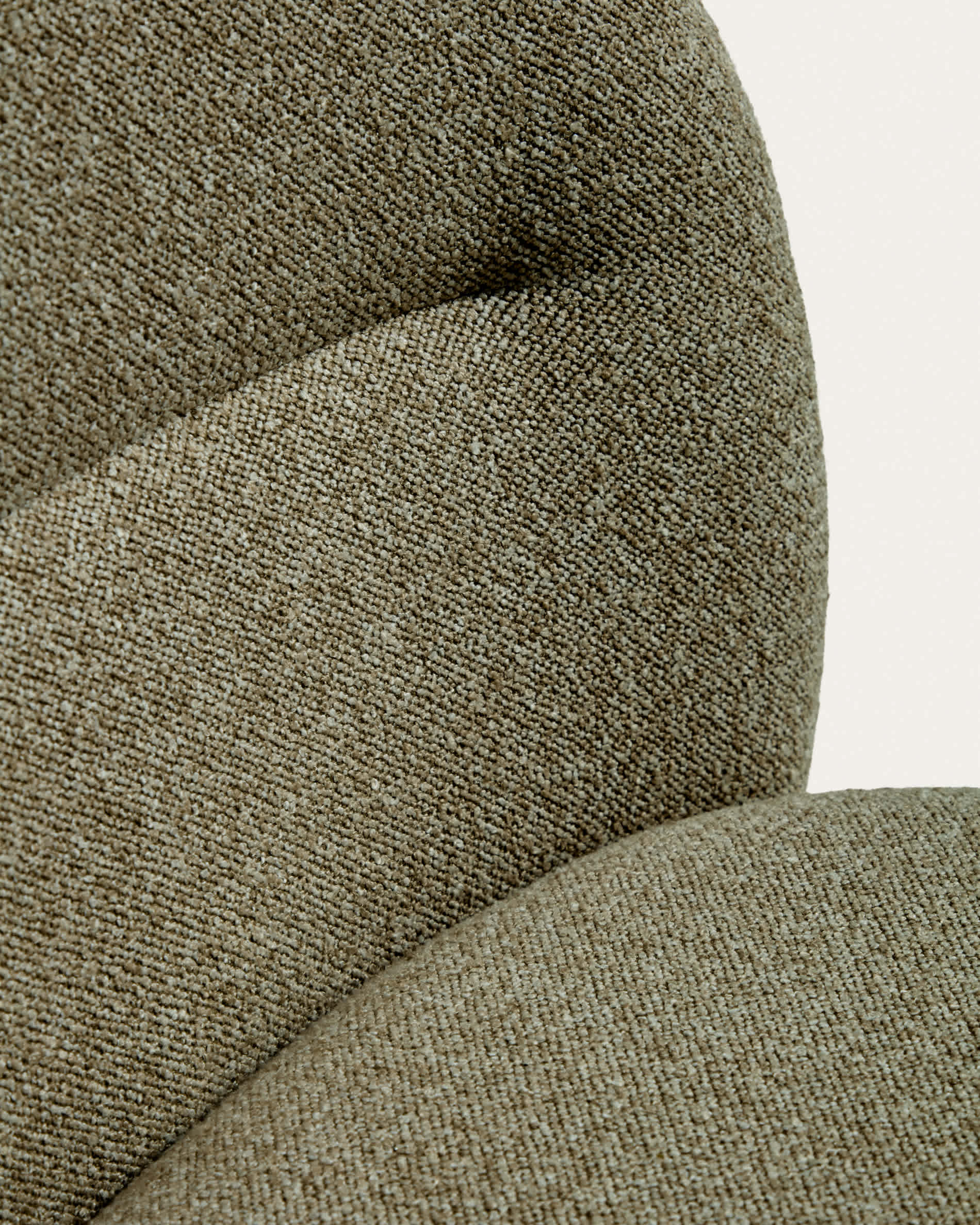 Arino green chenille stool with green metal legs 65cm FSC 100%