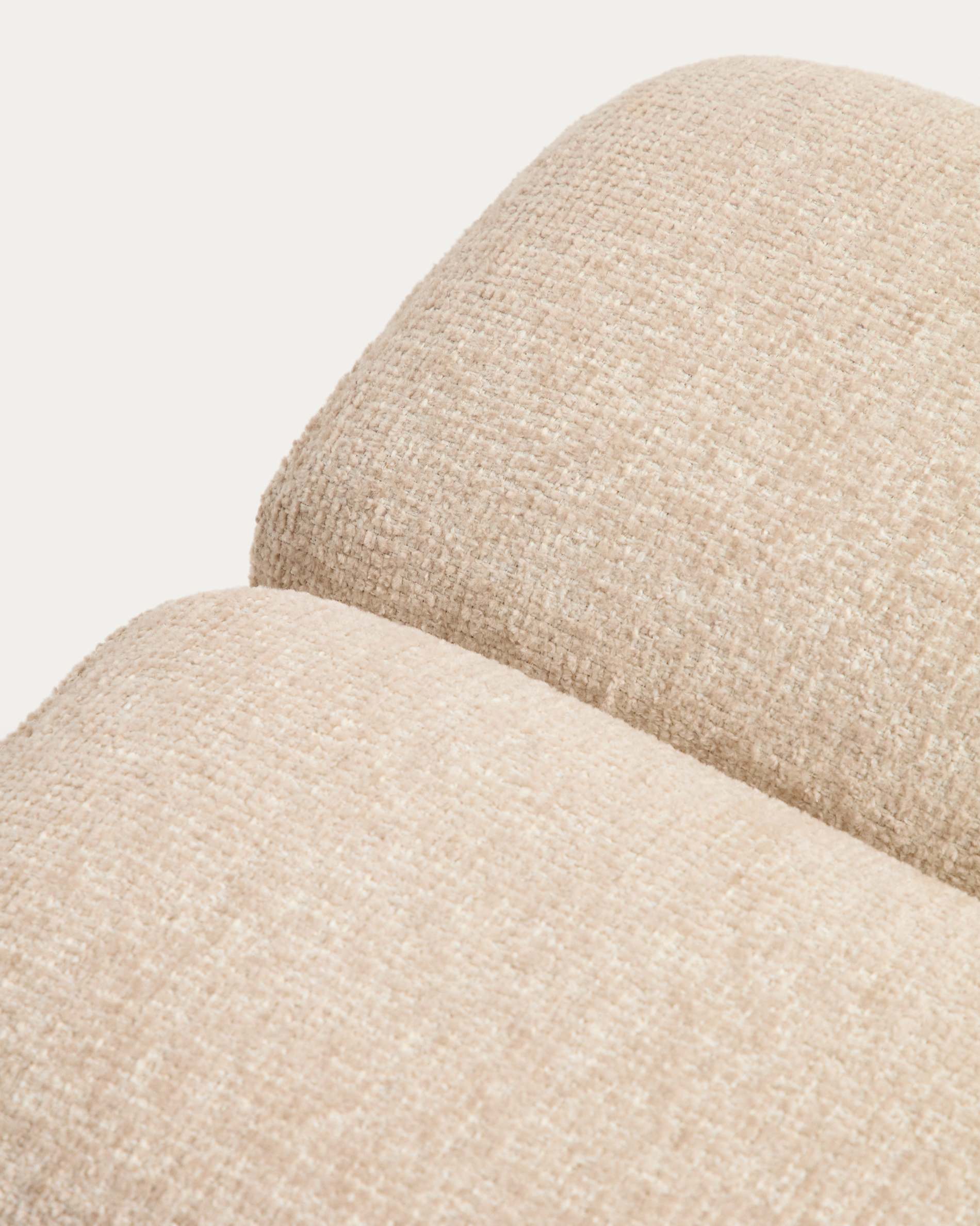 Nedilo square beige FSC Mix Credit chenille footrest