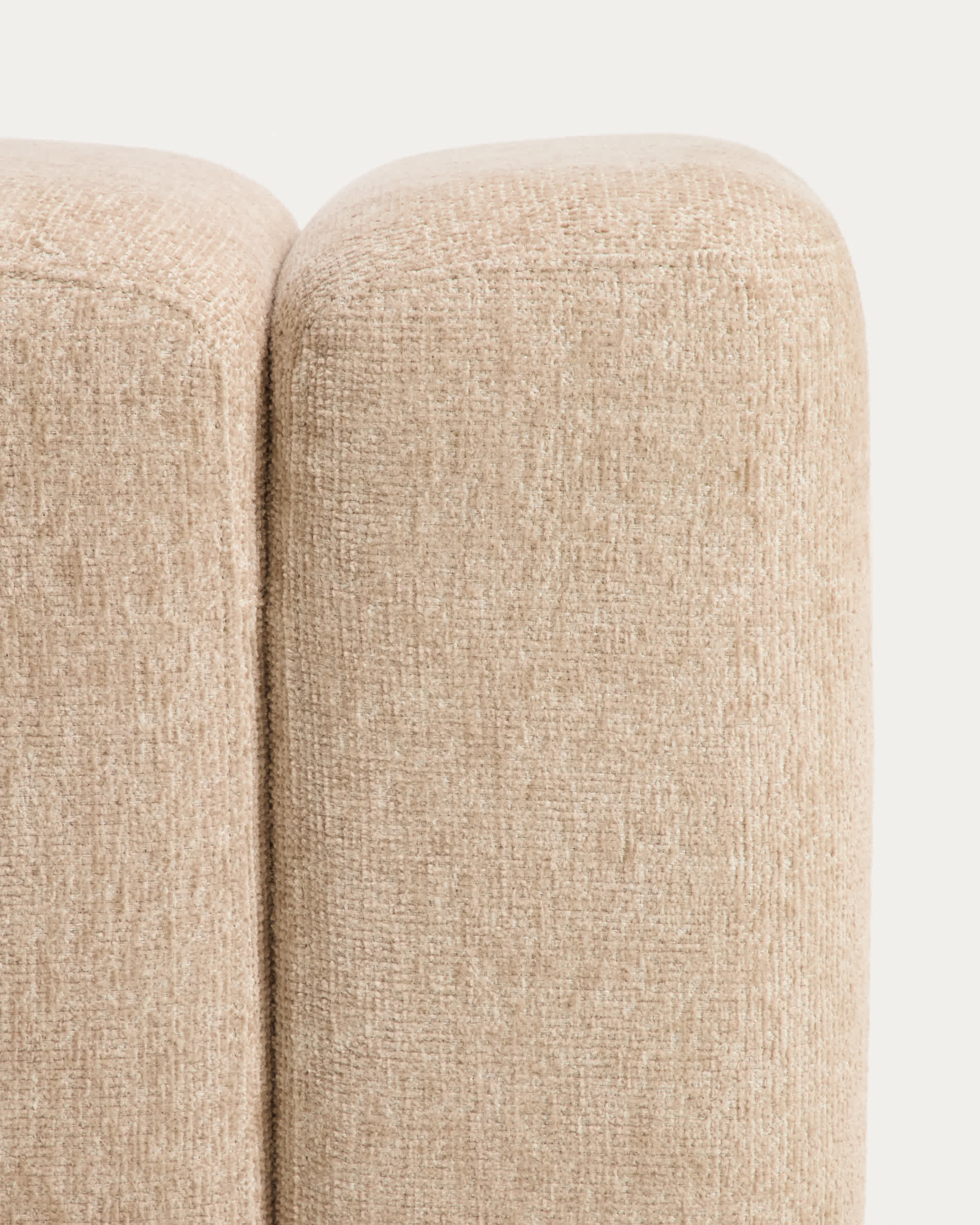 Nedilo square beige FSC Mix Credit chenille footrest