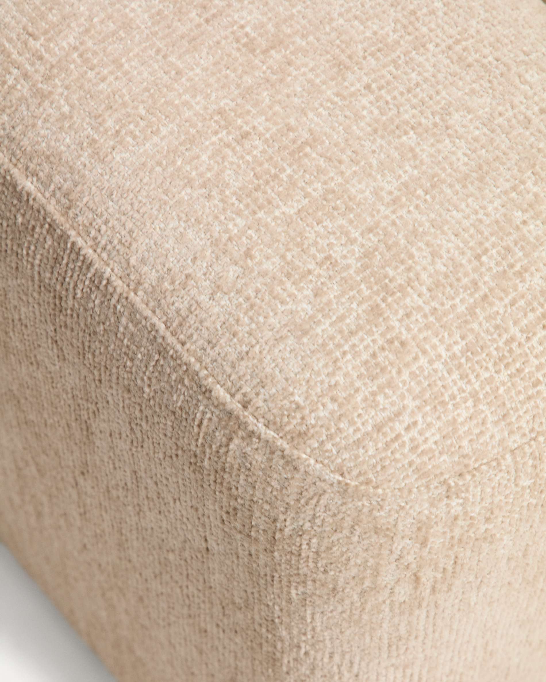 Nedilo square beige FSC Mix Credit chenille footrest