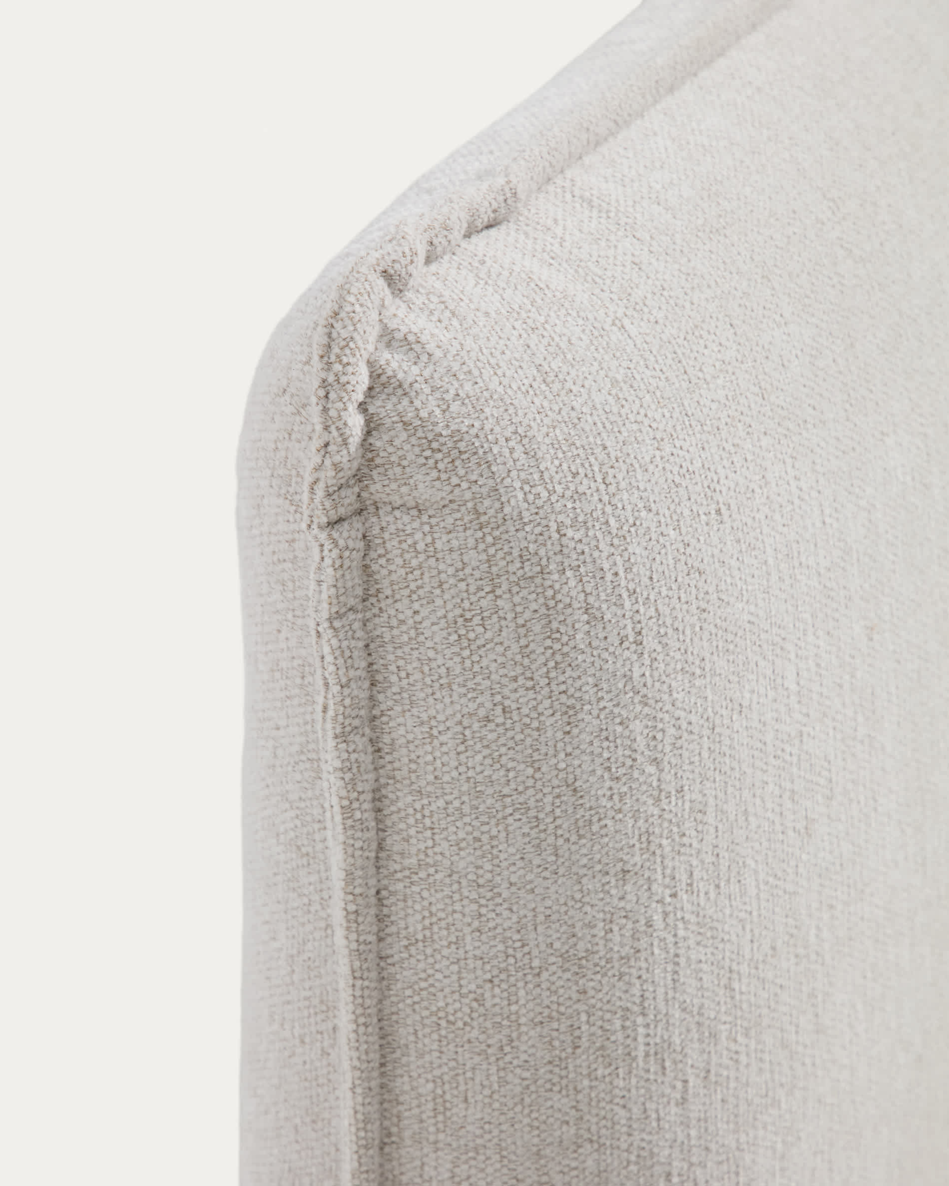 Elerio ecru chenille bed for 180 x 200cm mattress
