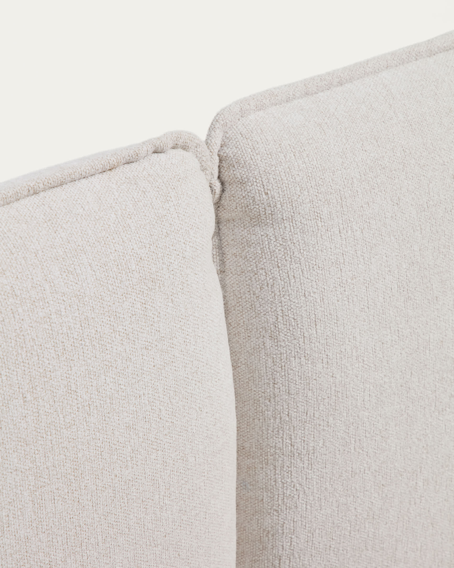 Elerio ecru chenille bed for 160 x 200cm mattress