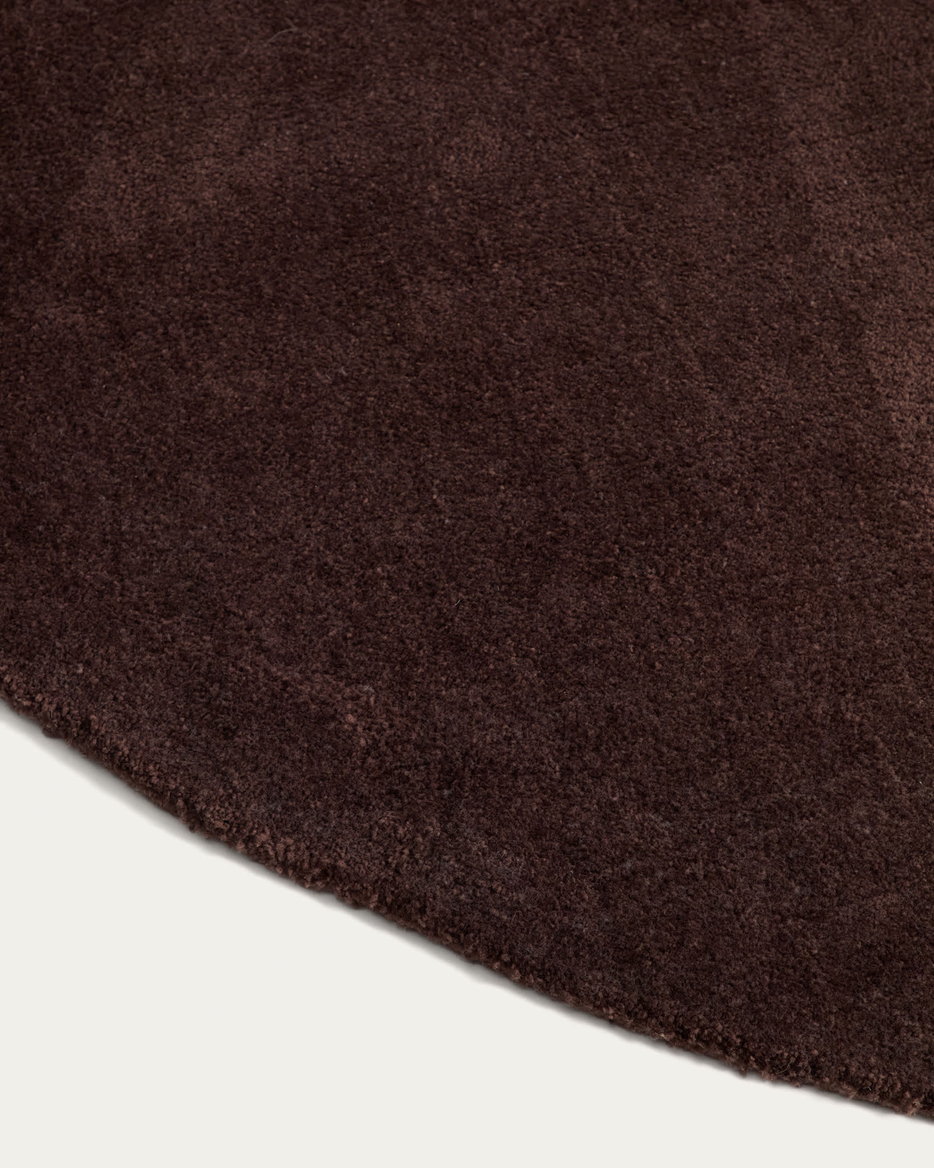 Empuries brown round rug Ø200 cm