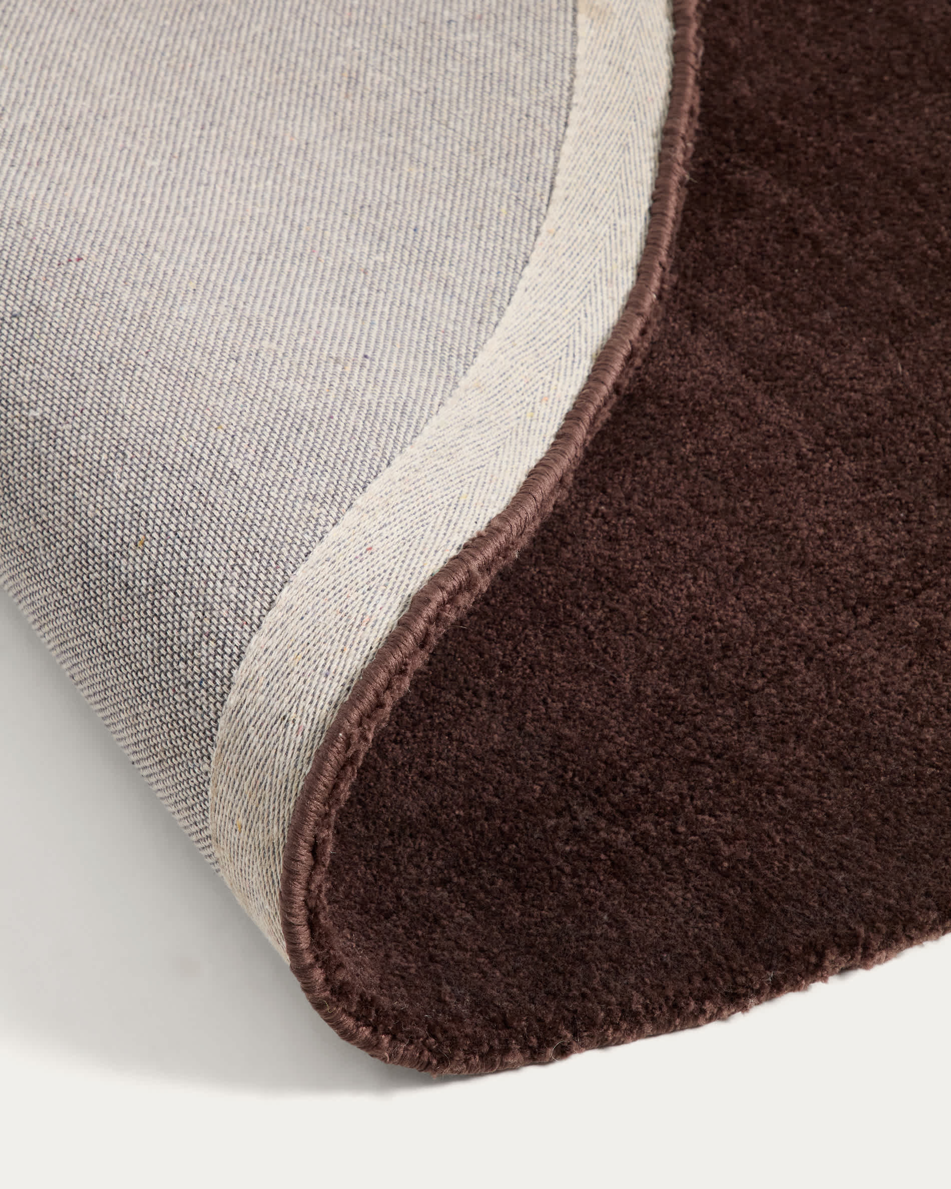 Empuries brown round rug Ø200 cm