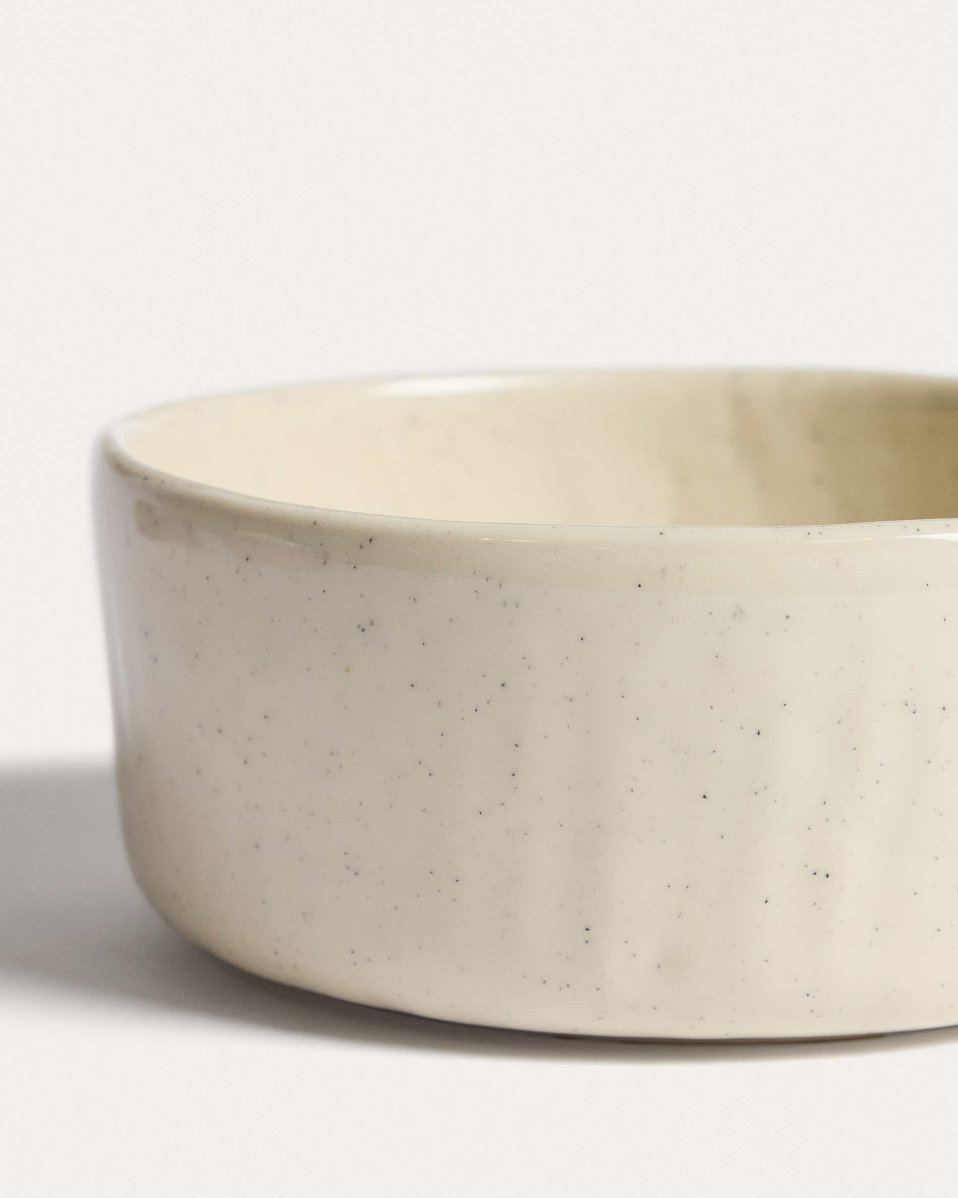 Daner ecru ceramic bowl