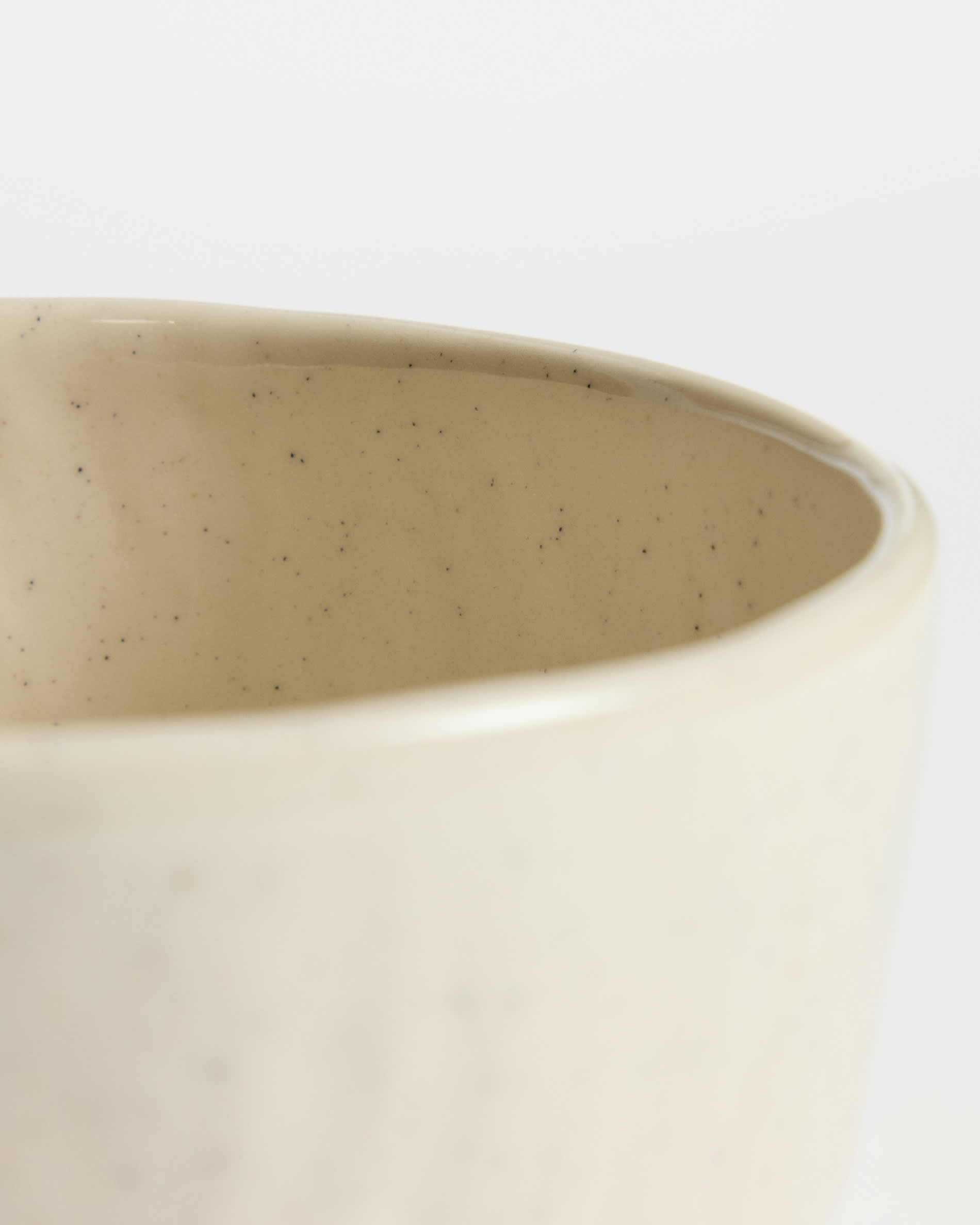 Daner ecru ceramic bowl