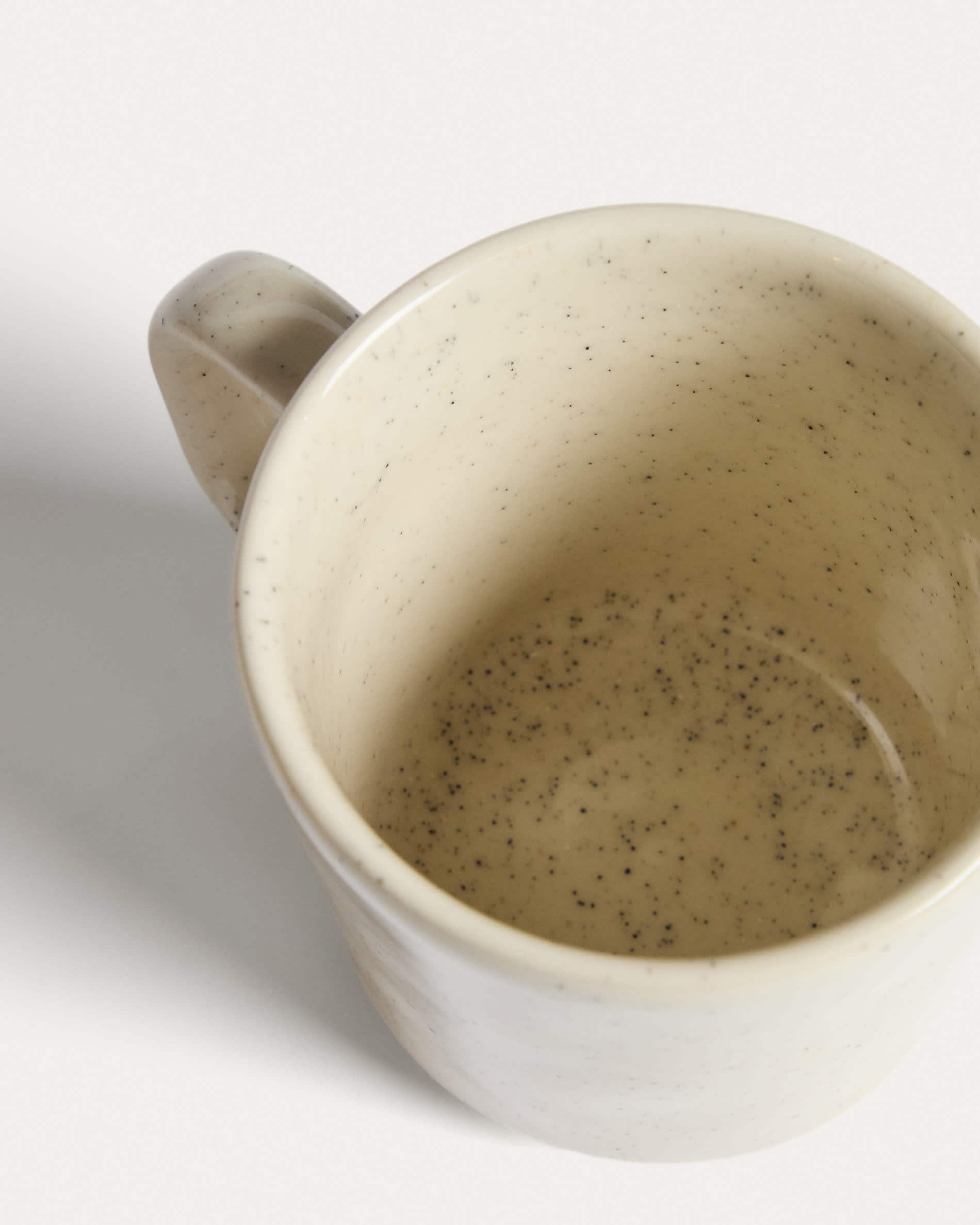 Daner ecru ceramic mug