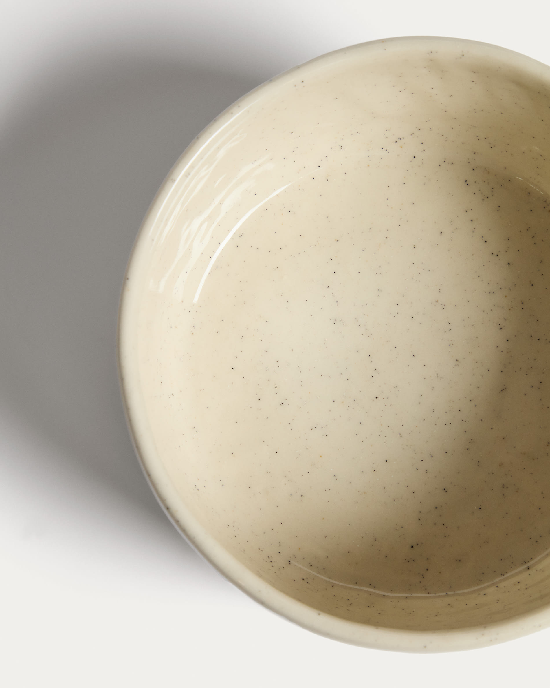 Daner ecru ceramic bowl