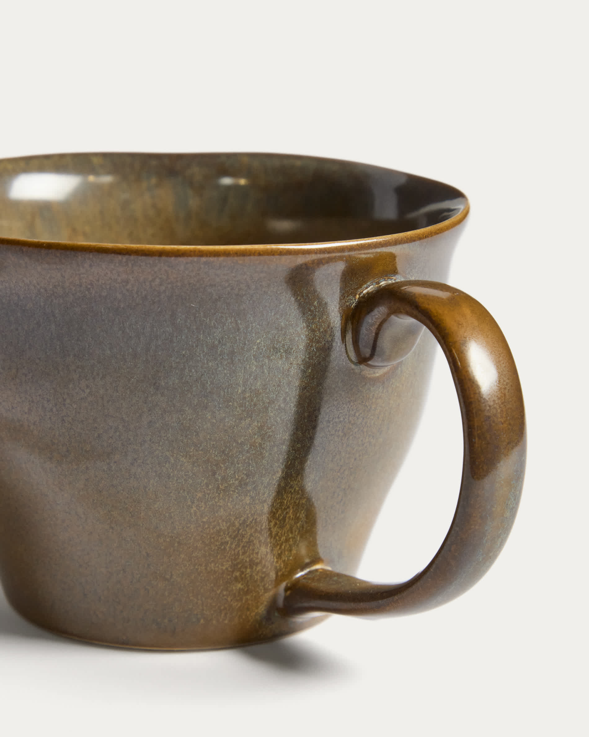 Aderno moss green ceramic mug
