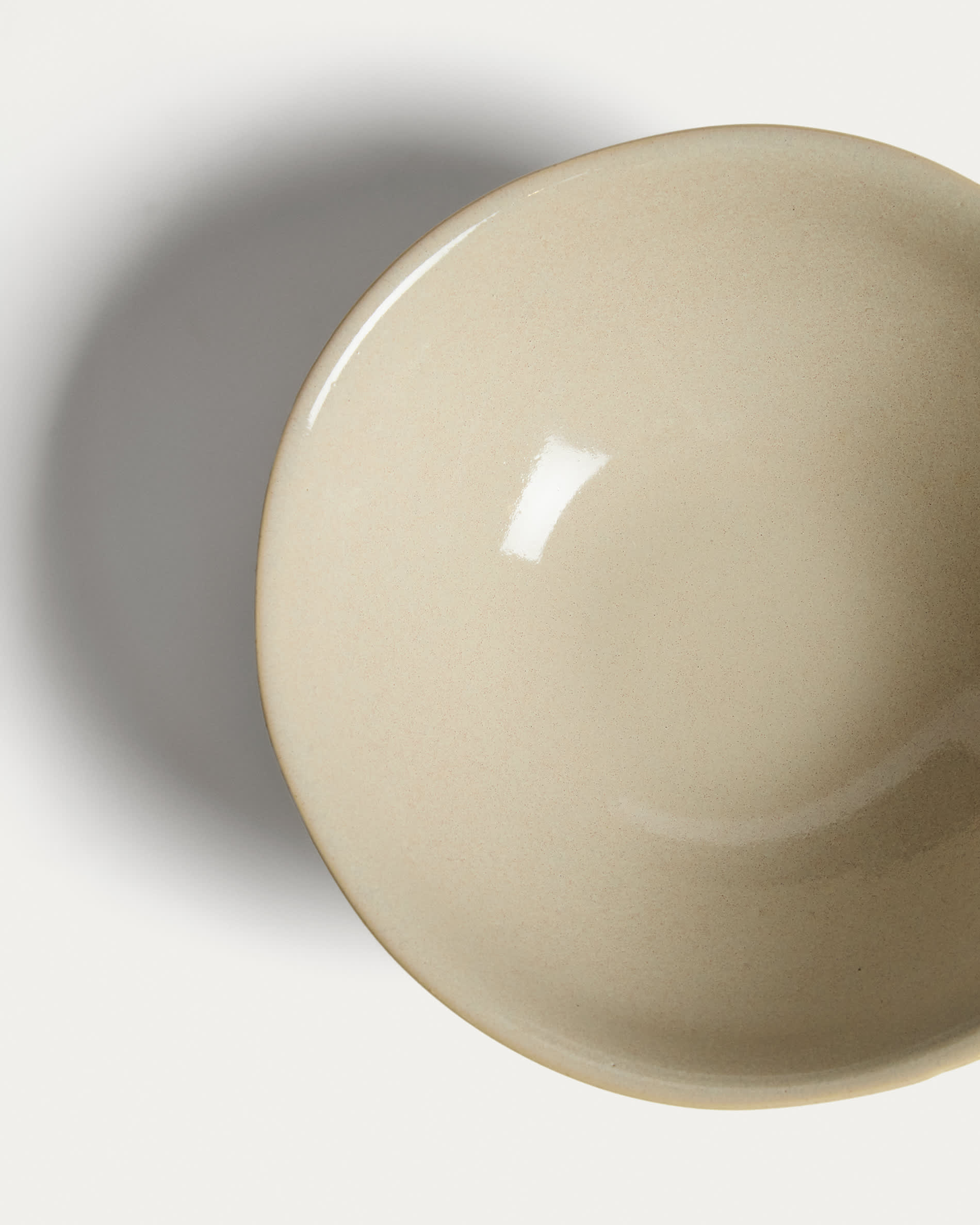 Aderno ivory ceramic soup bowl